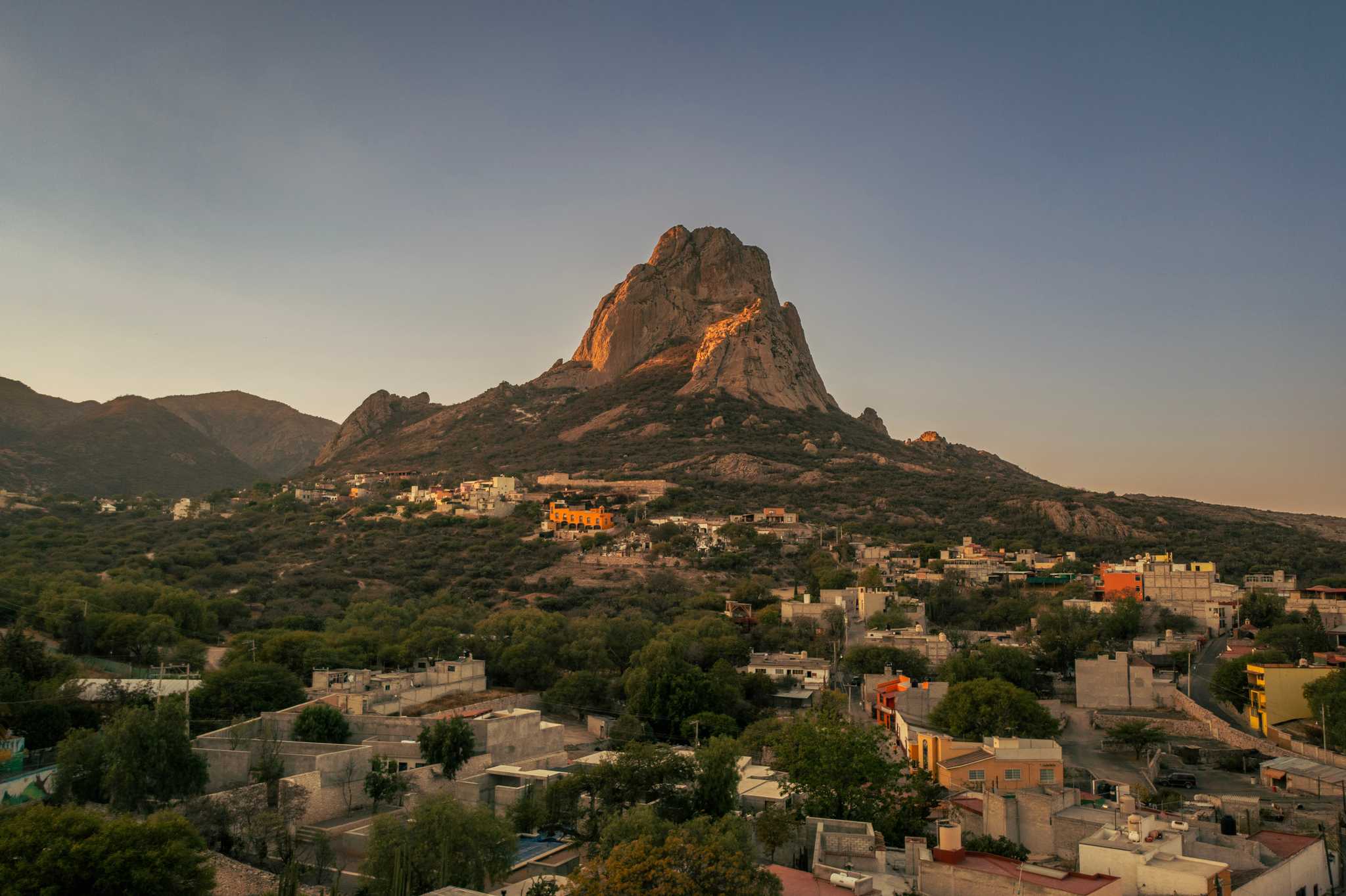 Arrêt de l'itinéraire à Bernal lors d'une excursion privée d'une journée depuis Mexico
