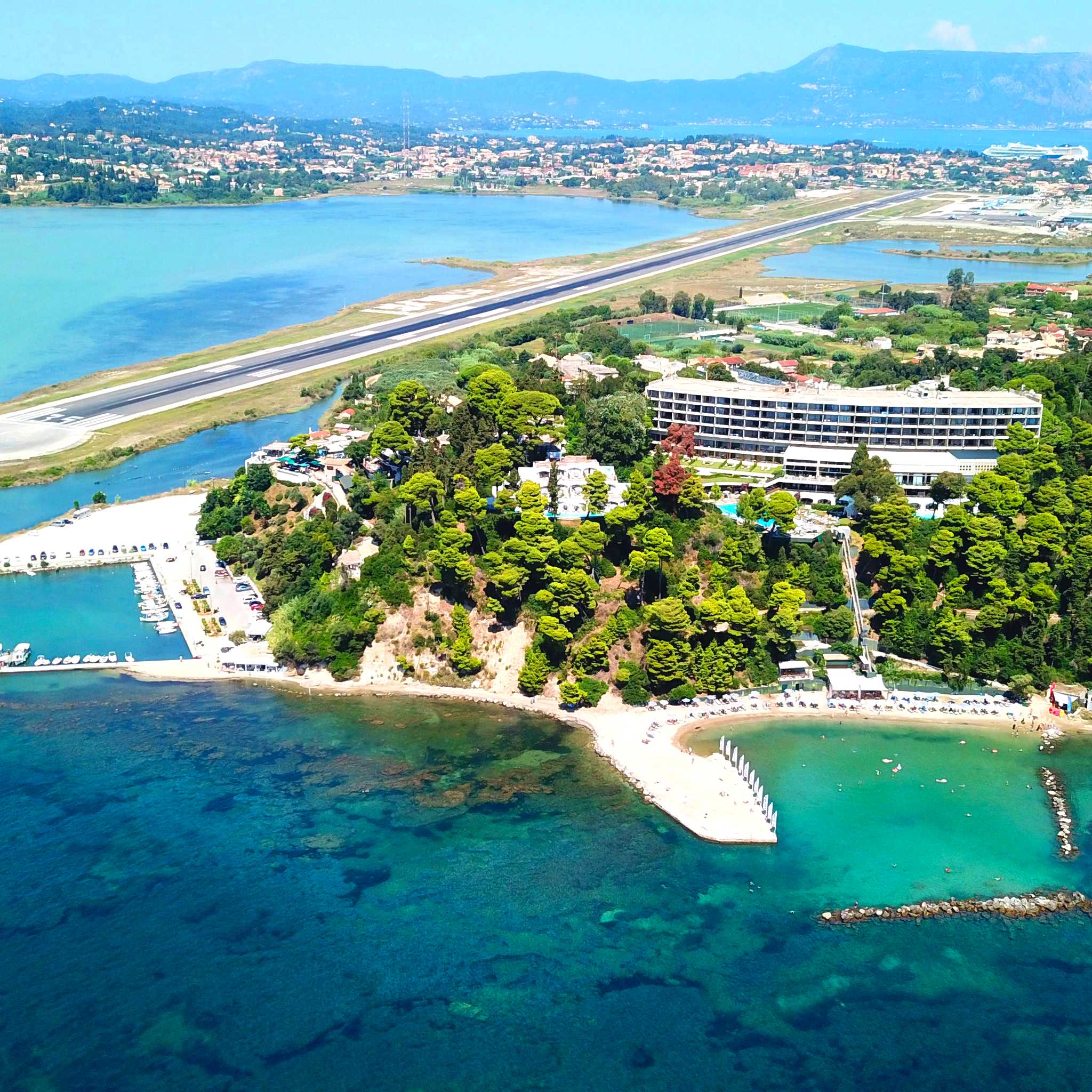 Private car transfers in Greece from Corfu International Airport