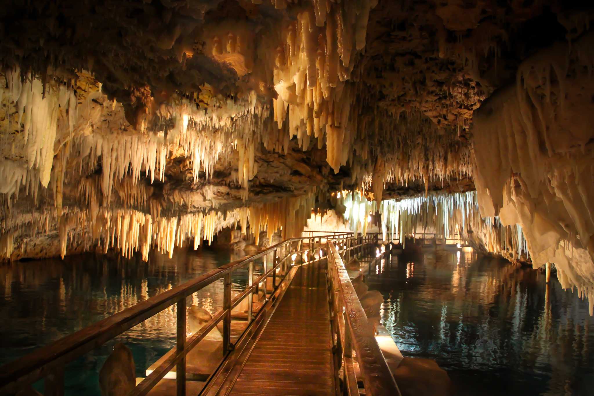 Visit Crystal and Fantasy Caves on the way from st-george-s-bm to port-royal-golf-course-bm with Daytrip