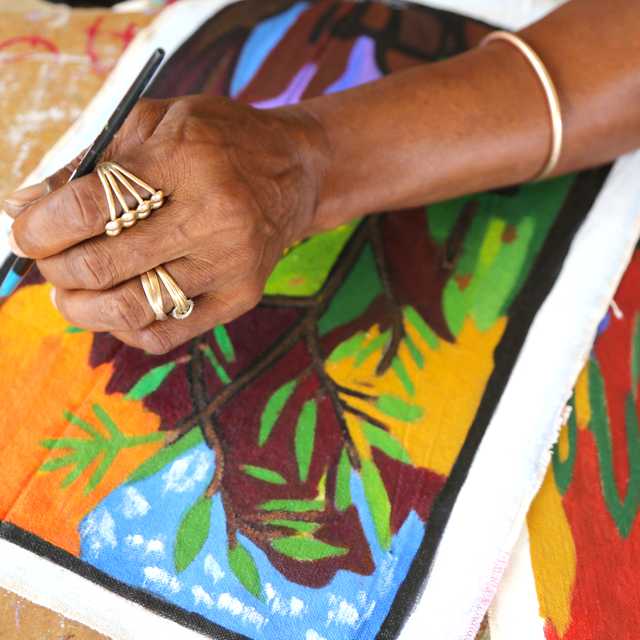 St Johns to Fig Tree Studio and Falmouth: Private day trip