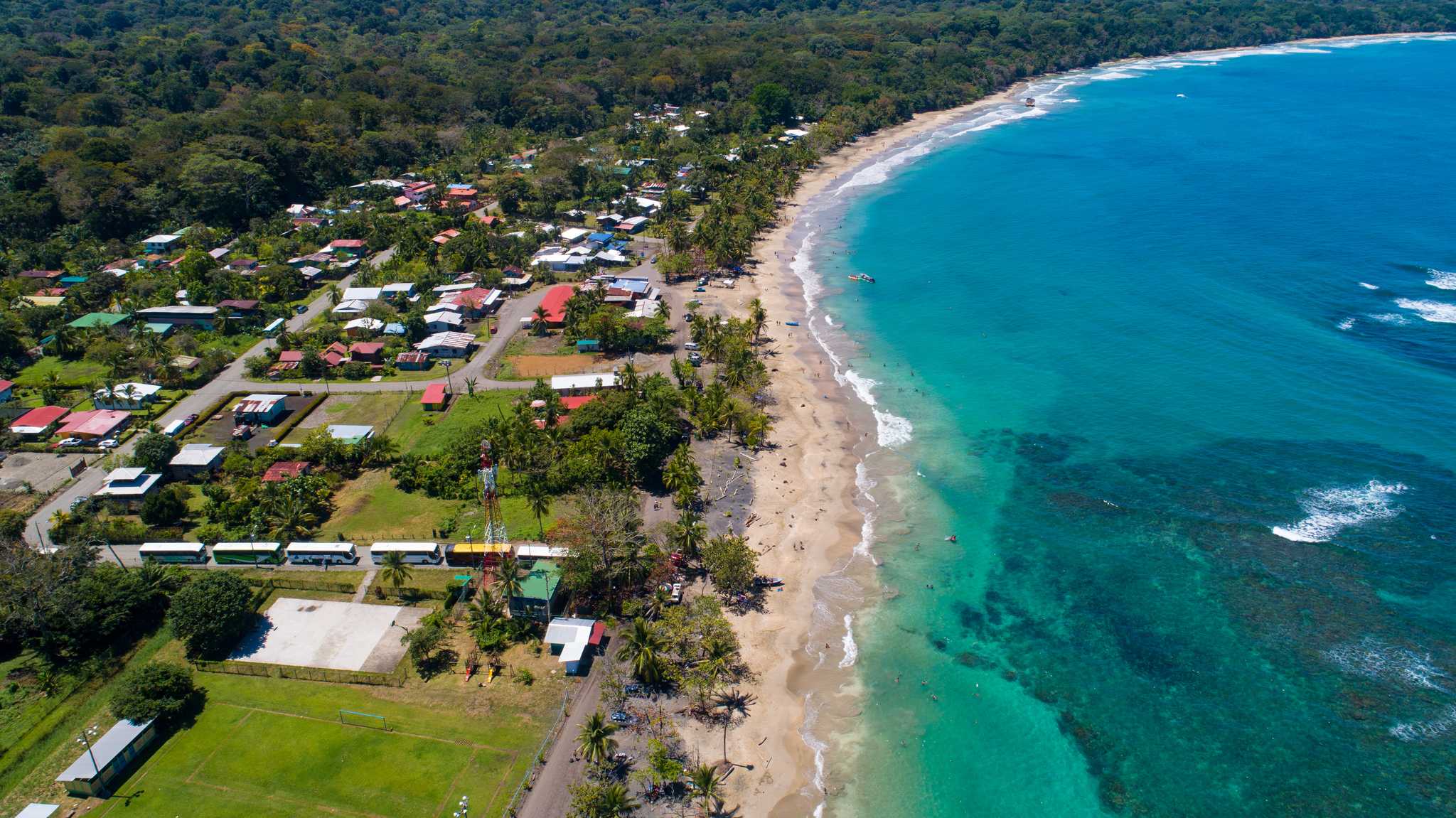 Private car transfer services in Limon - scenic view on Limon in Costa Rica