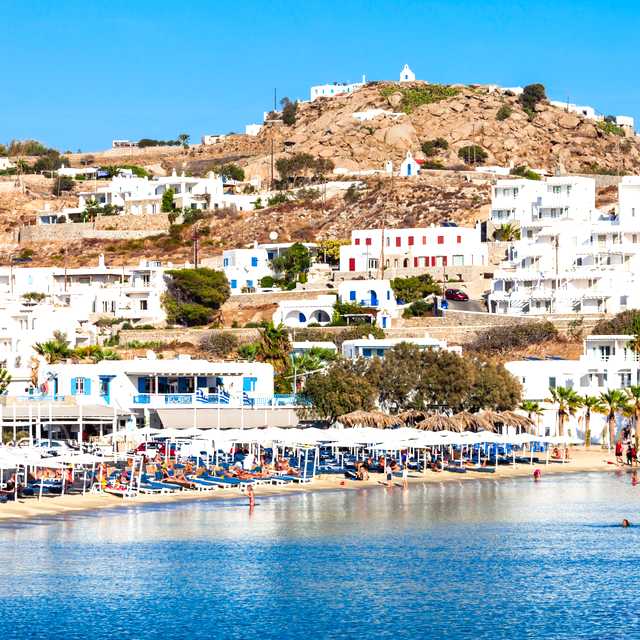 Mykonos to Ornos Beach and Psarrou: Private day trip