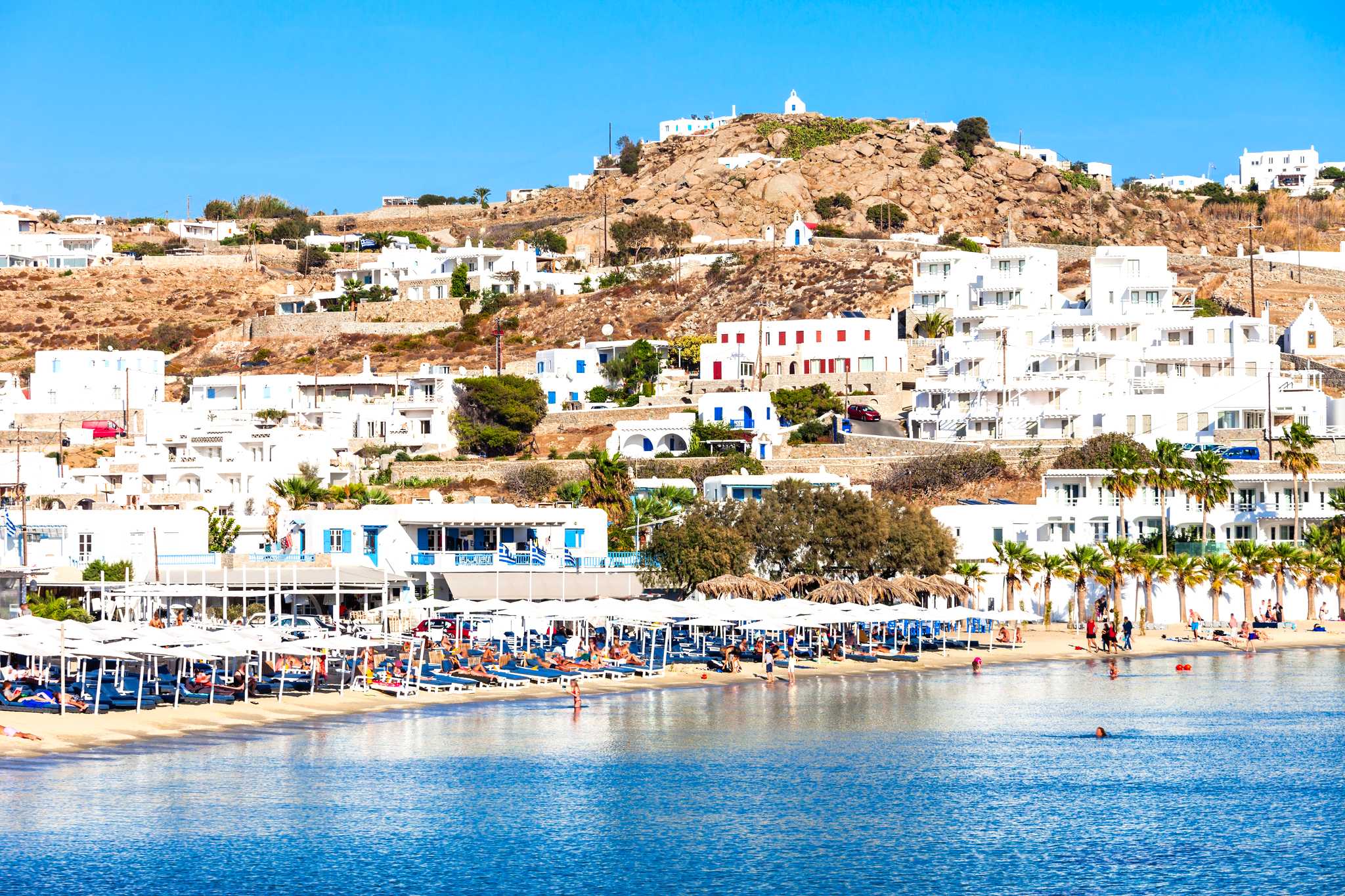 Mykonos to Ornos Beach and Psarrou: Private day trip