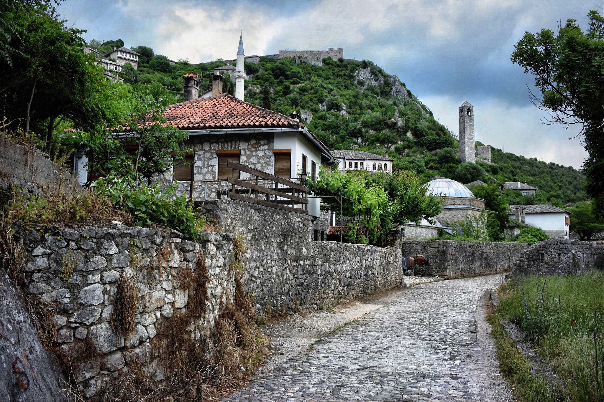 Reiseroute Stop in Pocitelj auf privatem Tagesausflug von Mostar