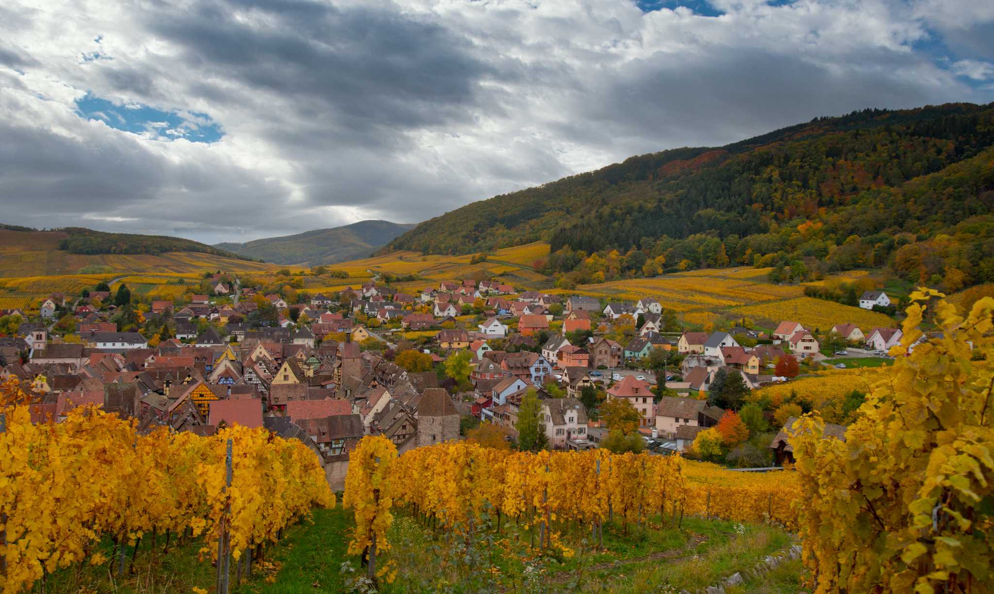 Itinerary stop at Riquewihr on private day trip from Strasbourg