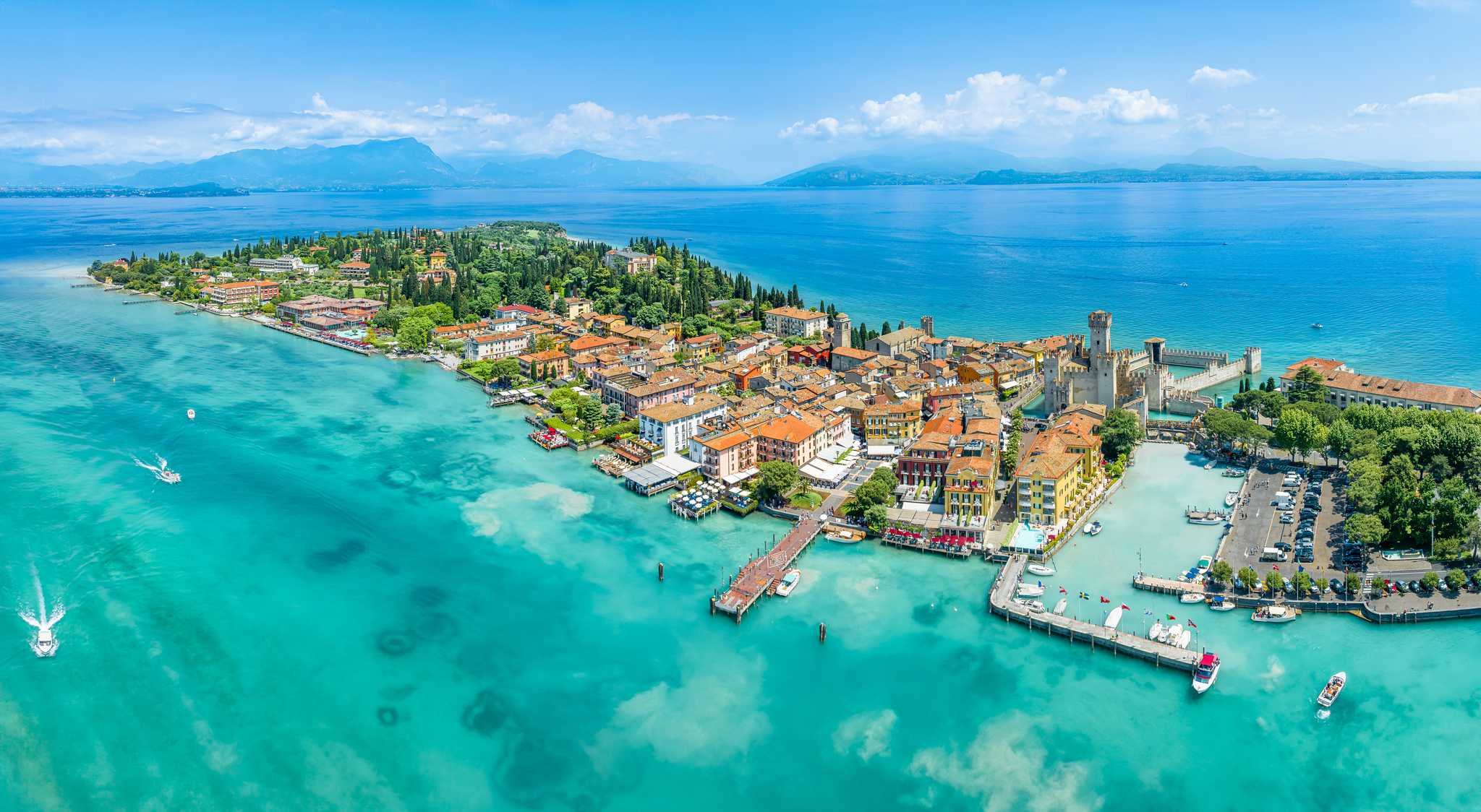 Itinerary stop at Sirmione on private day trip from Padua