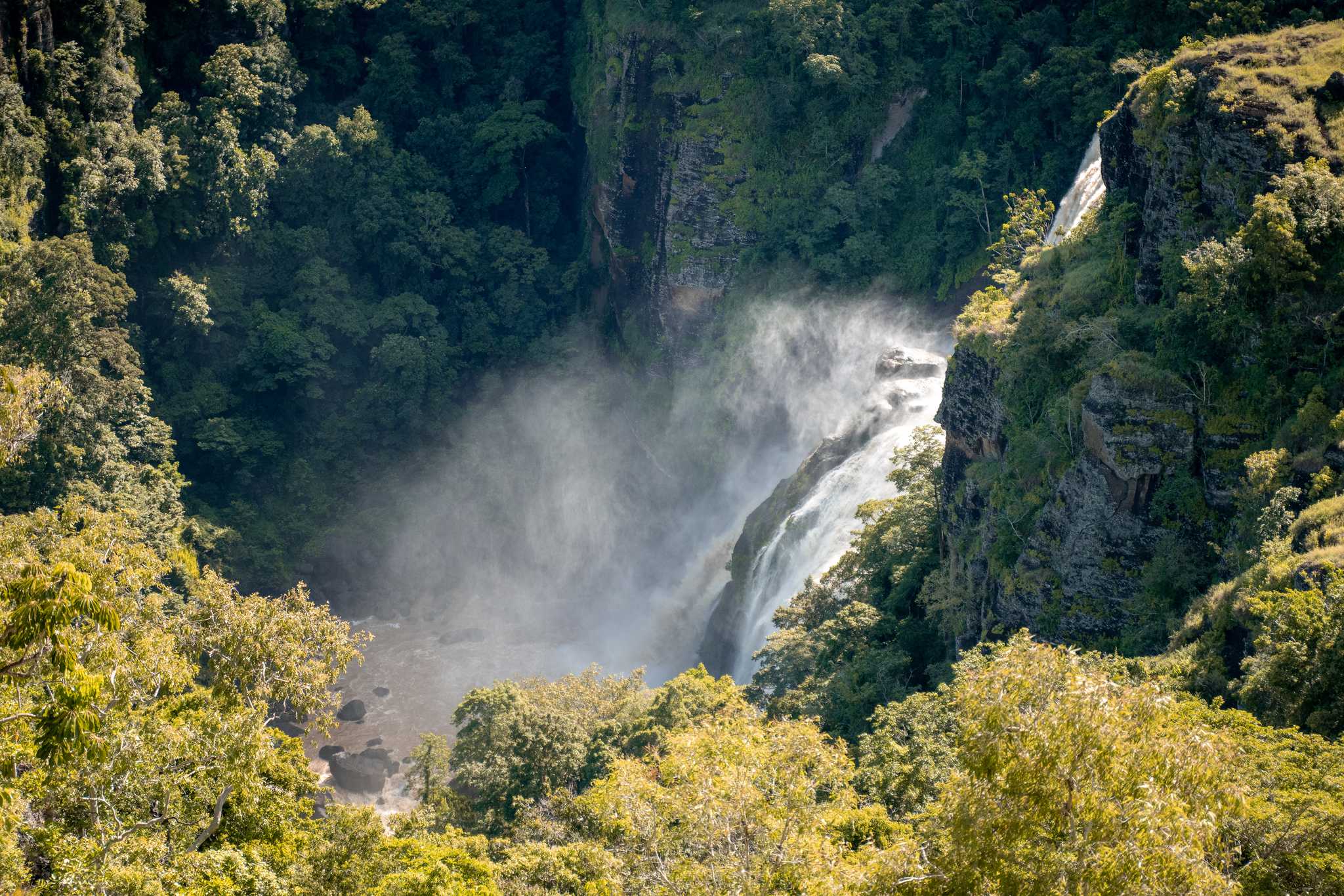 在 从 port-moresby-pg 到 owers-corner-pg 的途中，参观 Rouna Falls ，通过 Daytrip