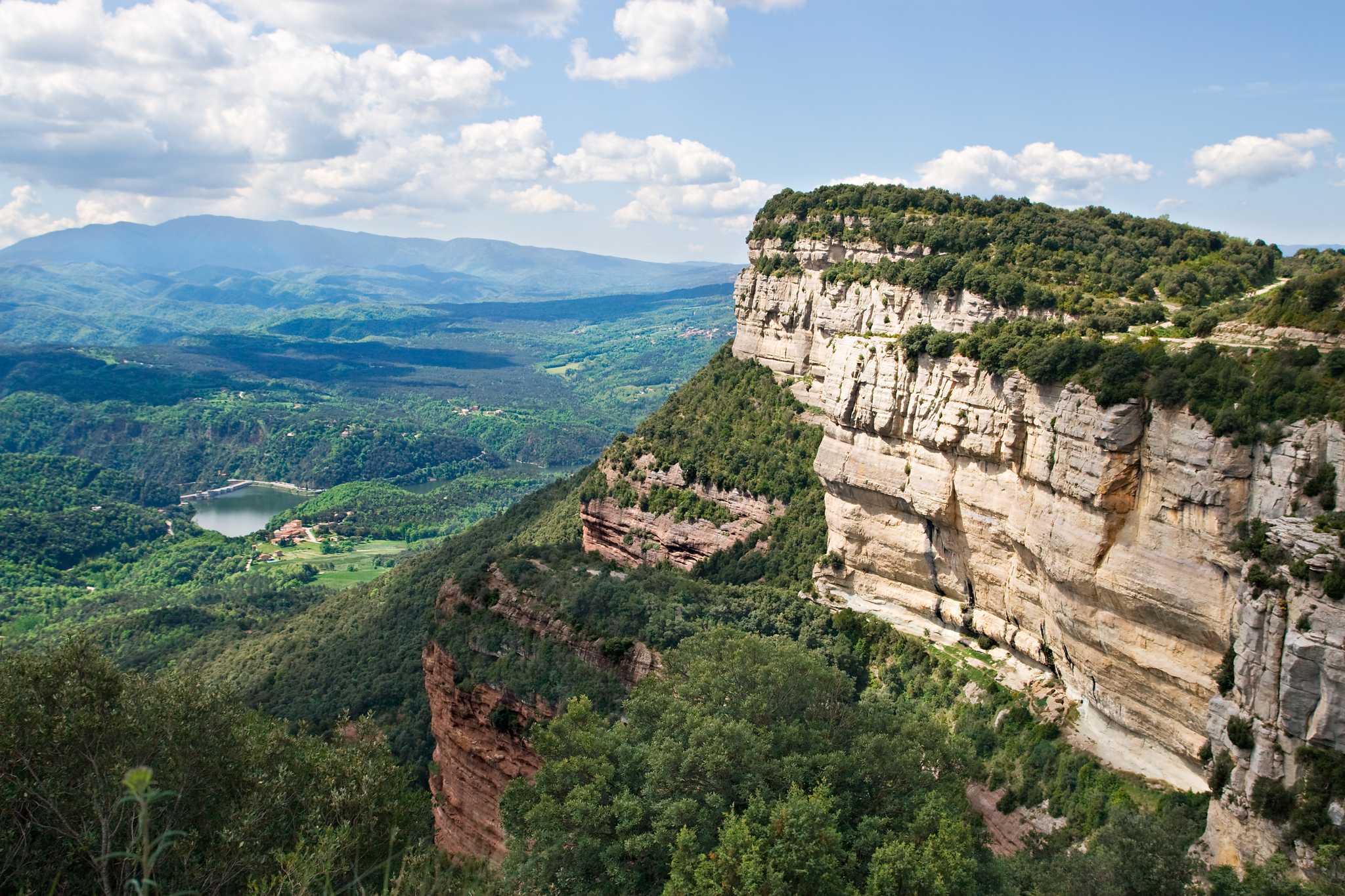 Private car transfer services in Tavertet - scenic view on Tavertet in Spain