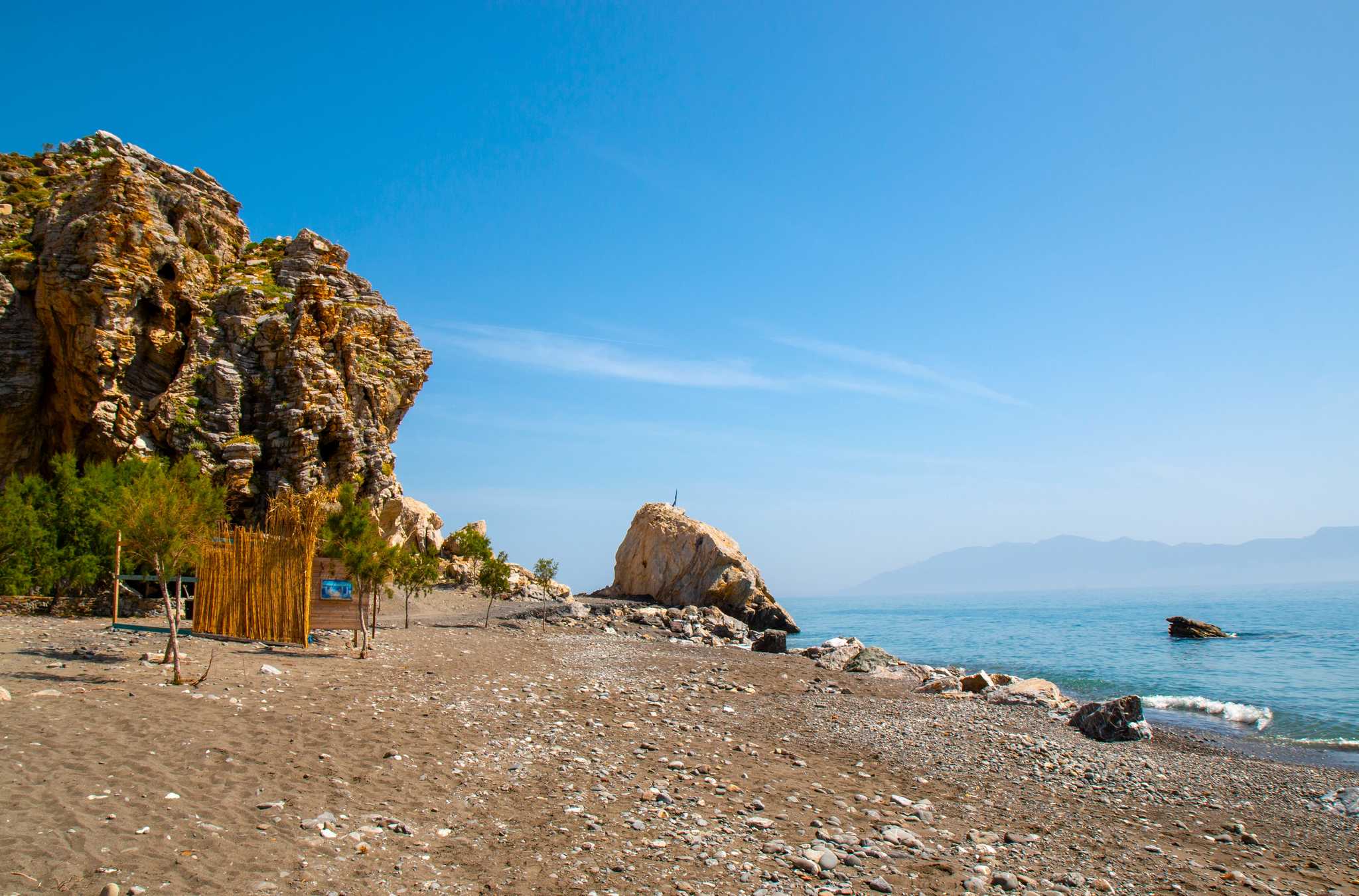 Thermes Beach में निजी कार स्थानांतरण सेवाएं - ग्रीस में Thermes Beach का दर्शनीय दृश्य