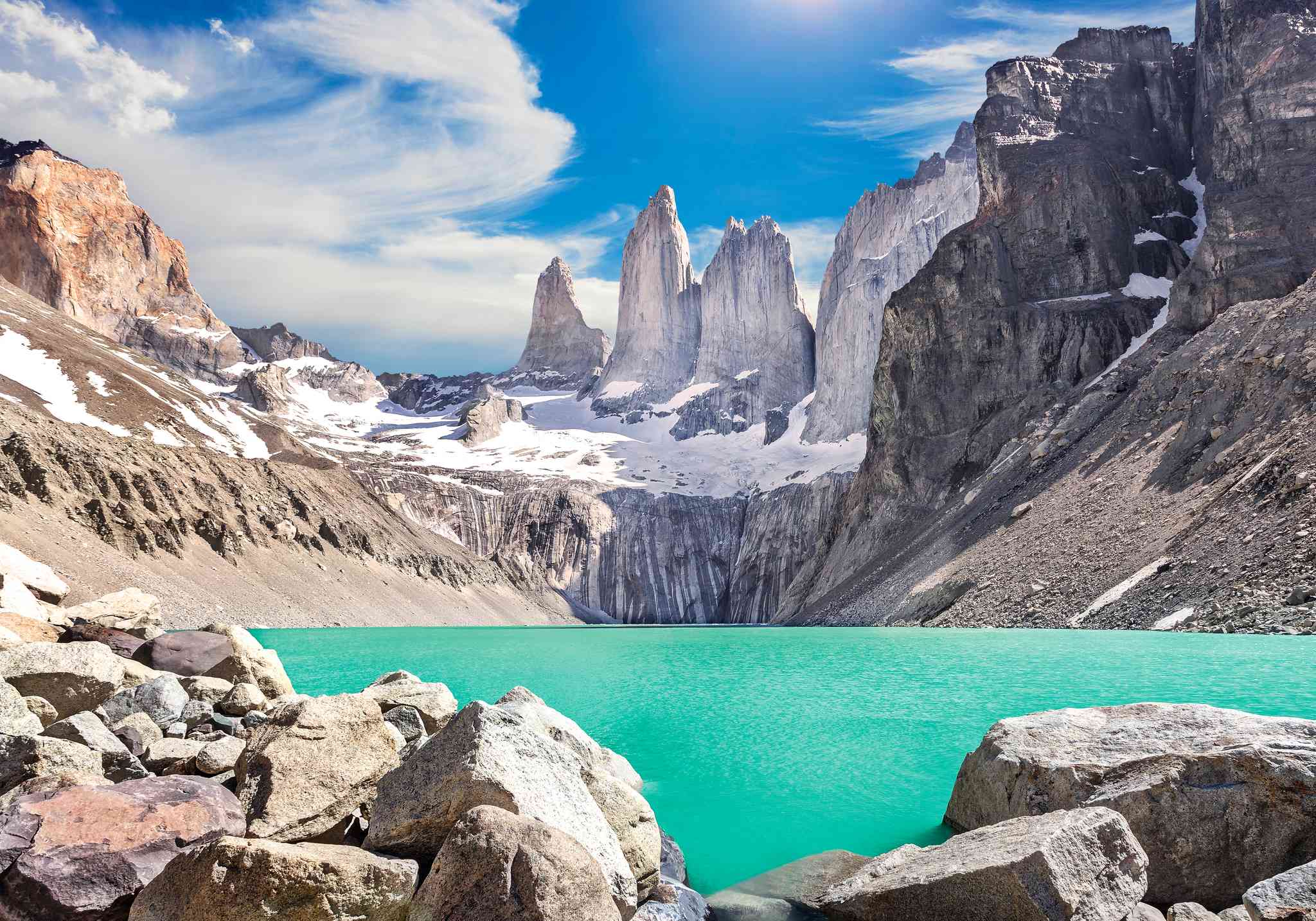 Scenic view of Torres del Paine National Park - private day trip from Punta Arenas - photo 1