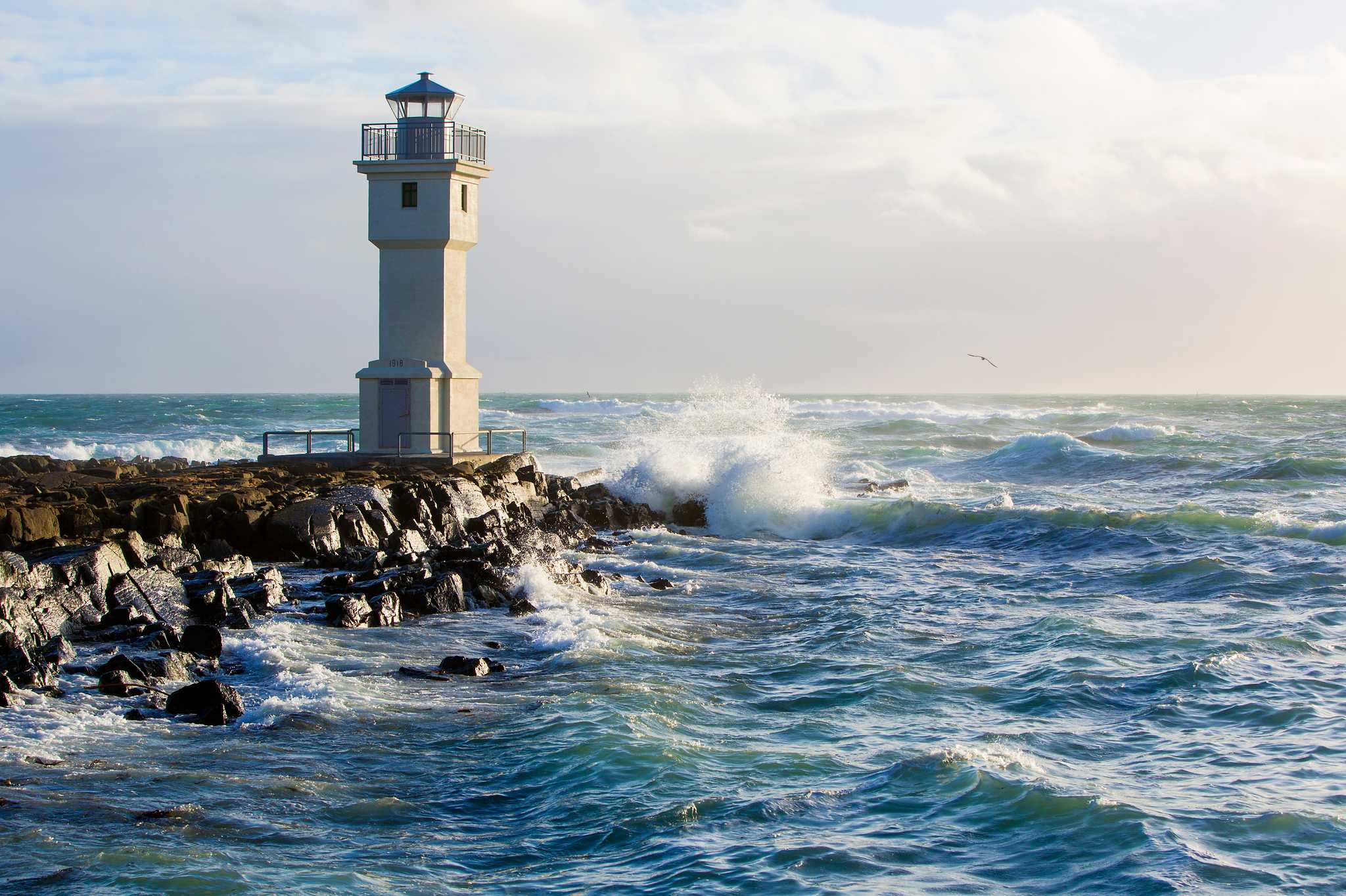 Arrêt de l'itinéraire à Akranes Lighthouse lors d'une excursion privée d'une journée depuis Reykjavik