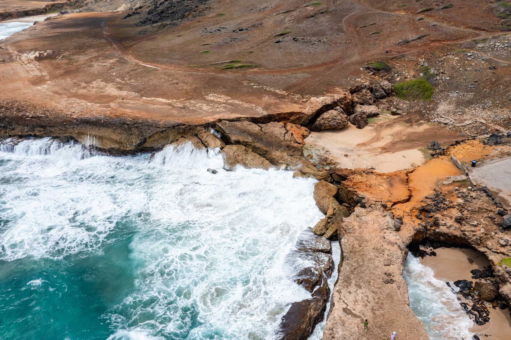 Parada no itinerário em Arikok National Park San Fuego em viagem particular de um dia a partir de Oranjestad