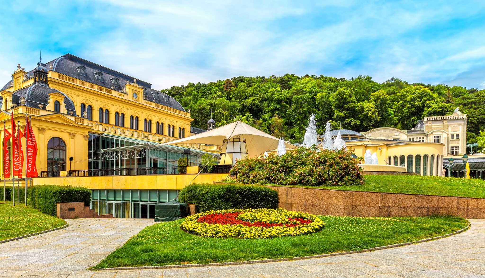 Parada no itinerário em Baden bei Wien em viagem particular de um dia a partir de Vienna
