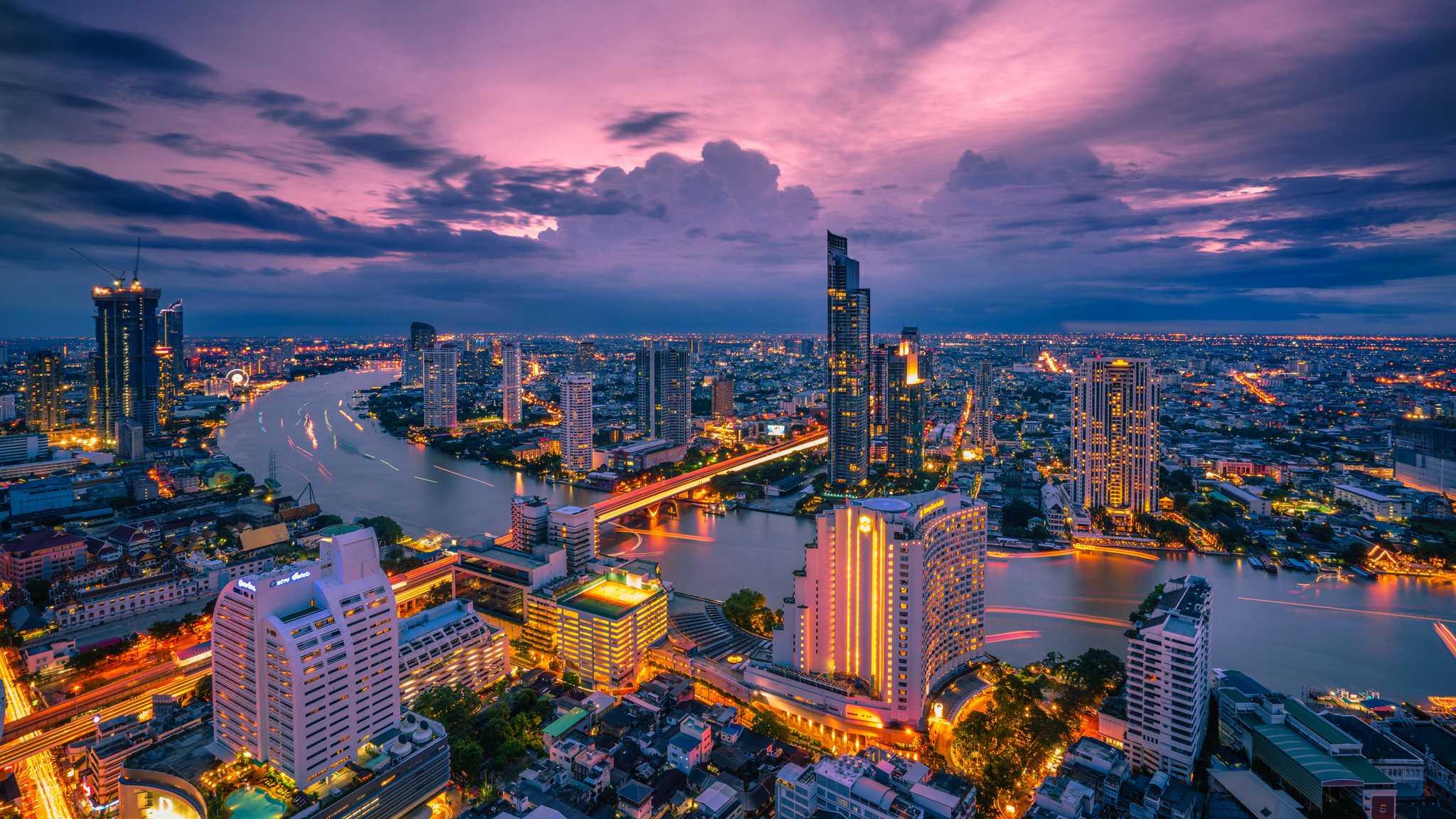 Scenic view of Bangkok Airport - destination for private car transfer from Amphawa