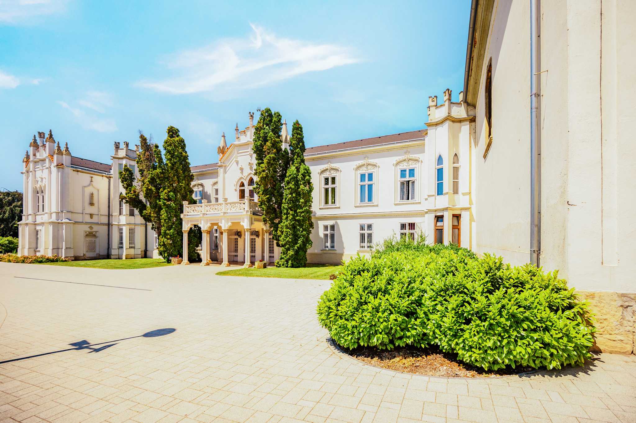 Arrêt de l'itinéraire à Brunszvik Castle lors d'une excursion privée d'une journée depuis Budapest