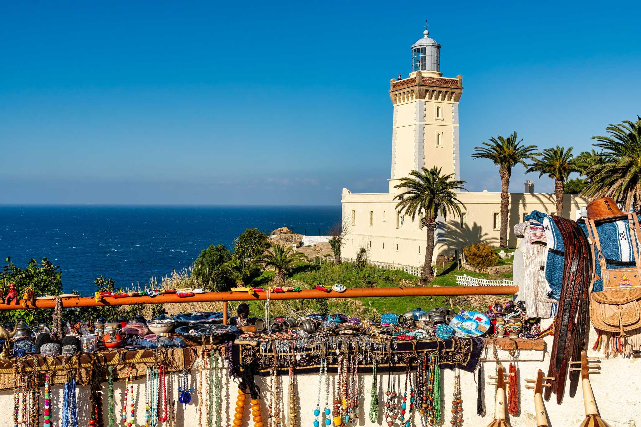 Arrêt de l'itinéraire à Cape Spartel lors d'une excursion privée d'une journée depuis Tangier