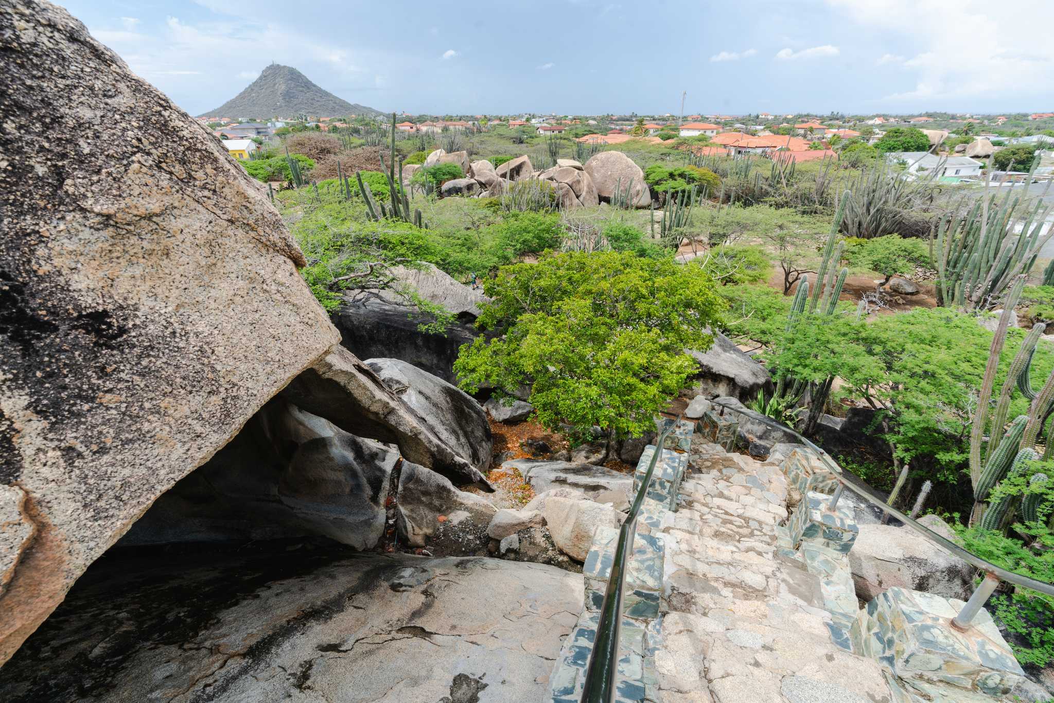 Parada no itinerário em Casibari Rock Formations em viagem particular de um dia a partir de Oranjestad