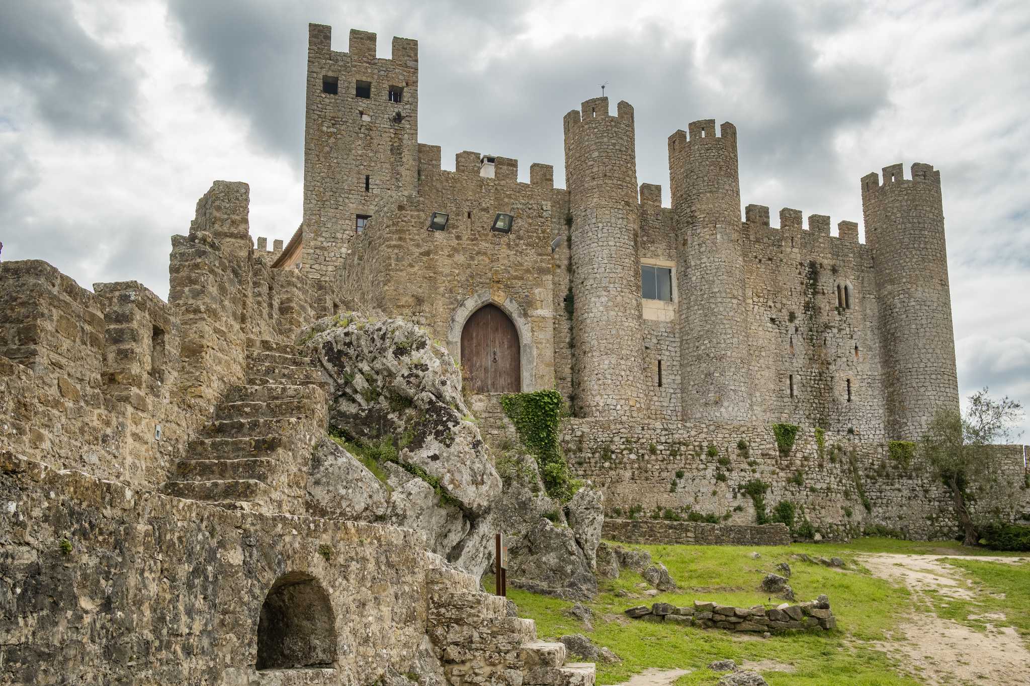Parada del itinerario en Castelo de Obidos en excursión privada desde Lisbon