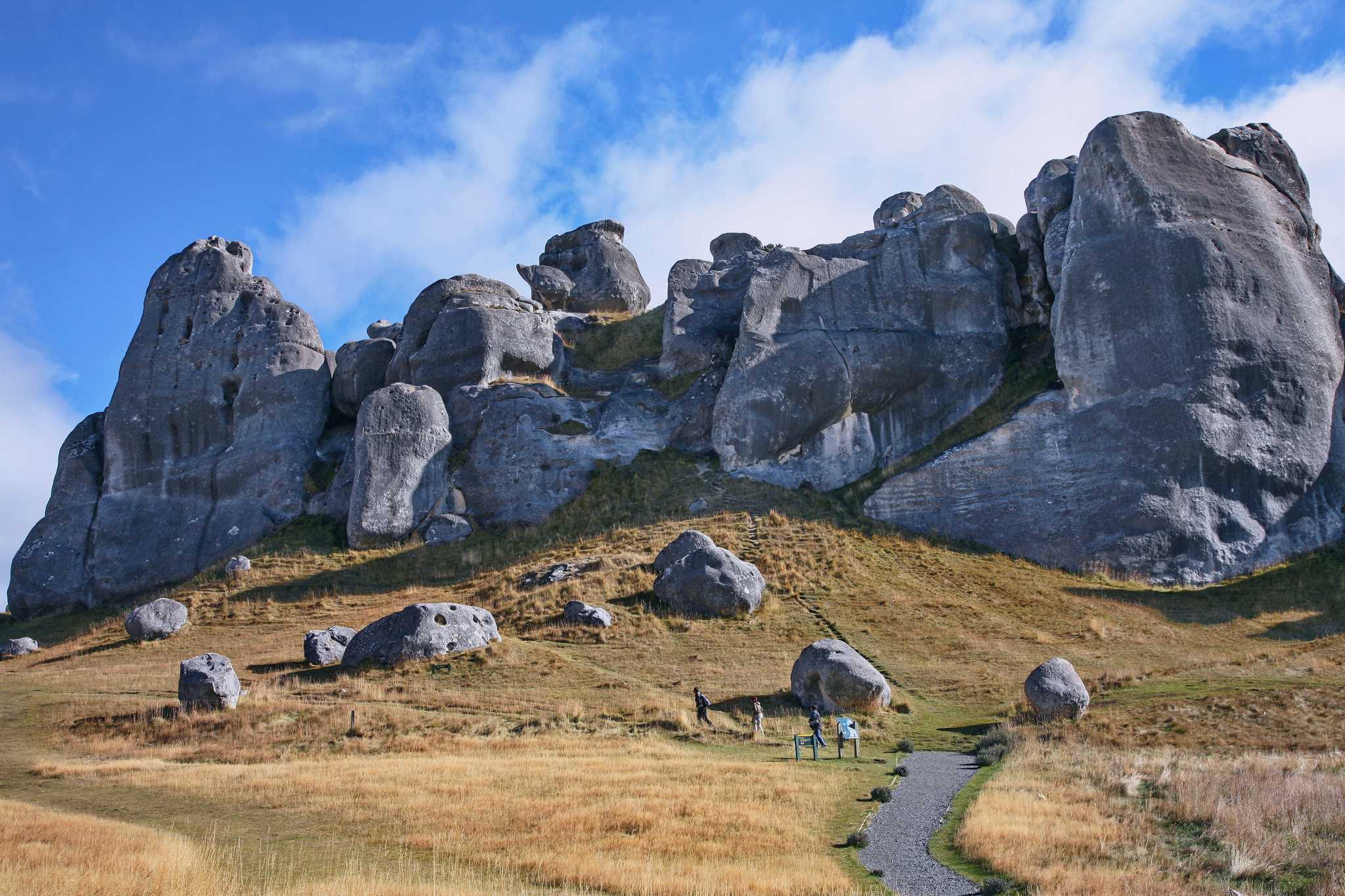 Arrêt de l'itinéraire à Castle Hill lors d'une excursion privée d'une journée depuis Christchurch