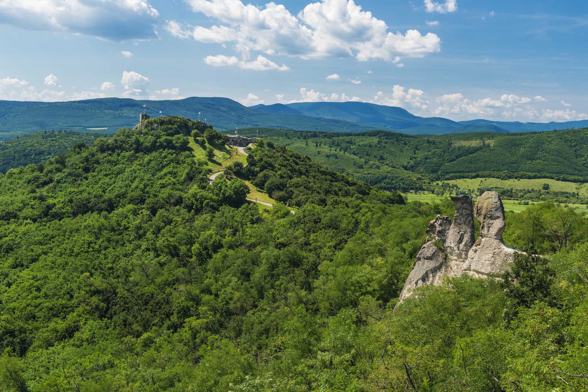 Itinerary stop at Castle of Sirok on private day trip from Budapest