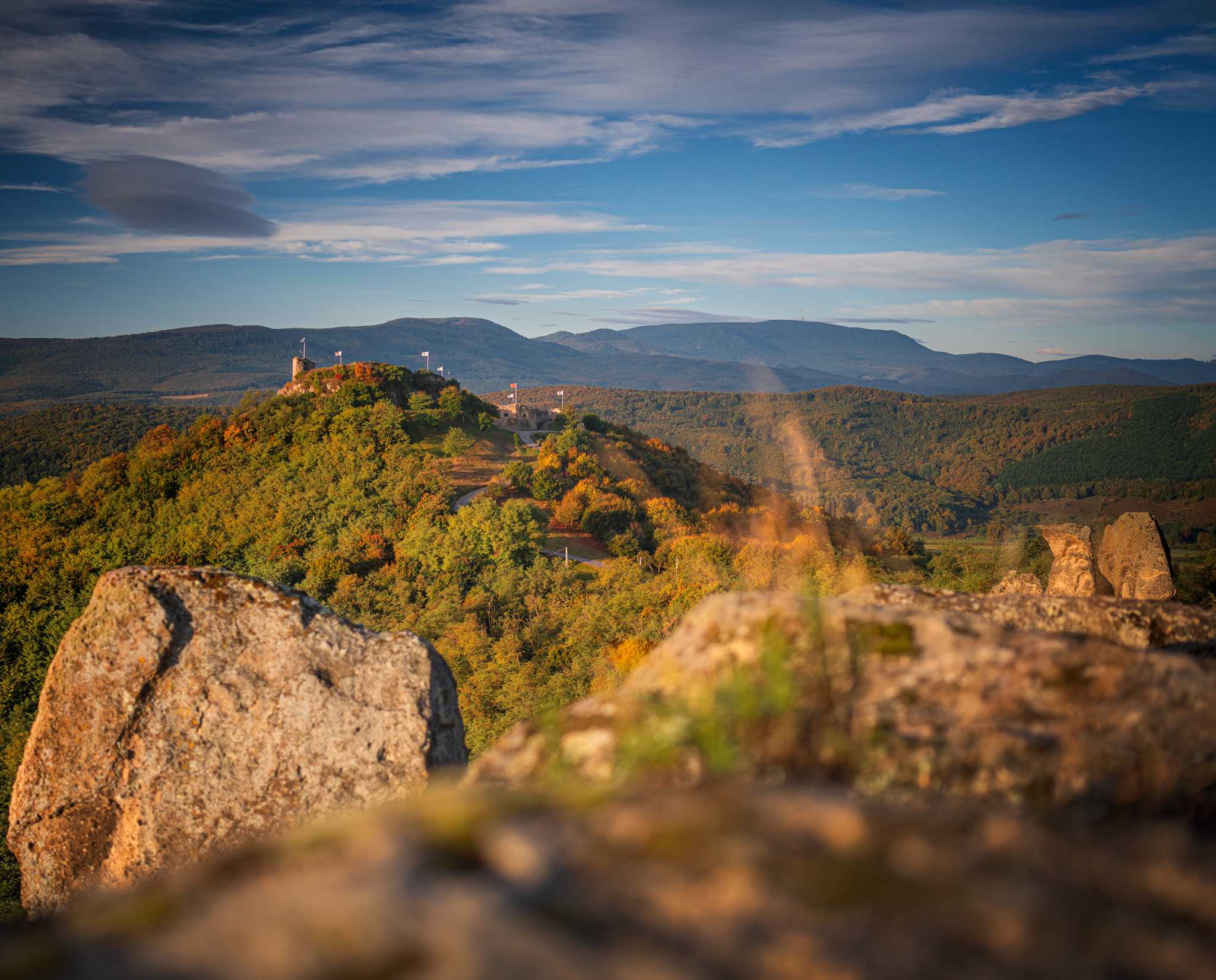Itinerary stop at Castle of Sirok on private day trip from Budapest