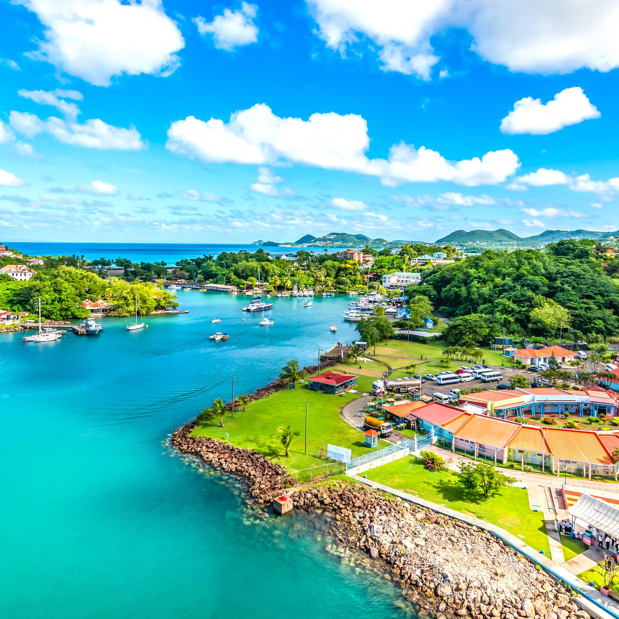 Private car transfers in Saint Lucia from Castries