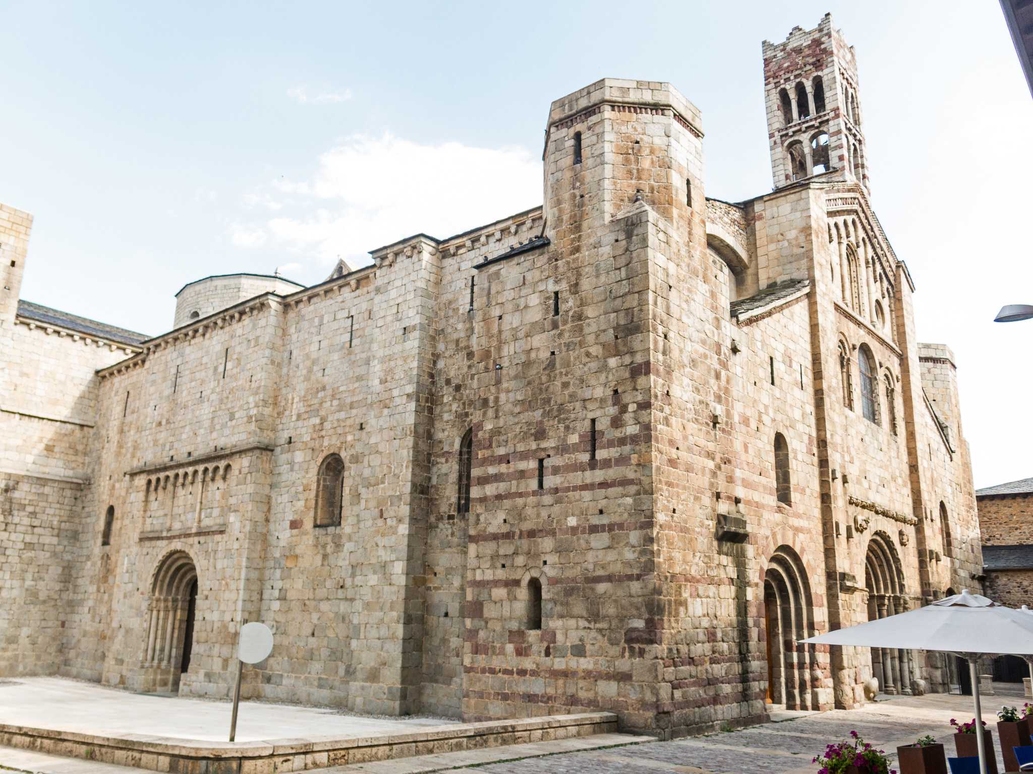 Itinerary stop at La Seu d'Urgell Cathedral on private day trip from Barcelona Airport