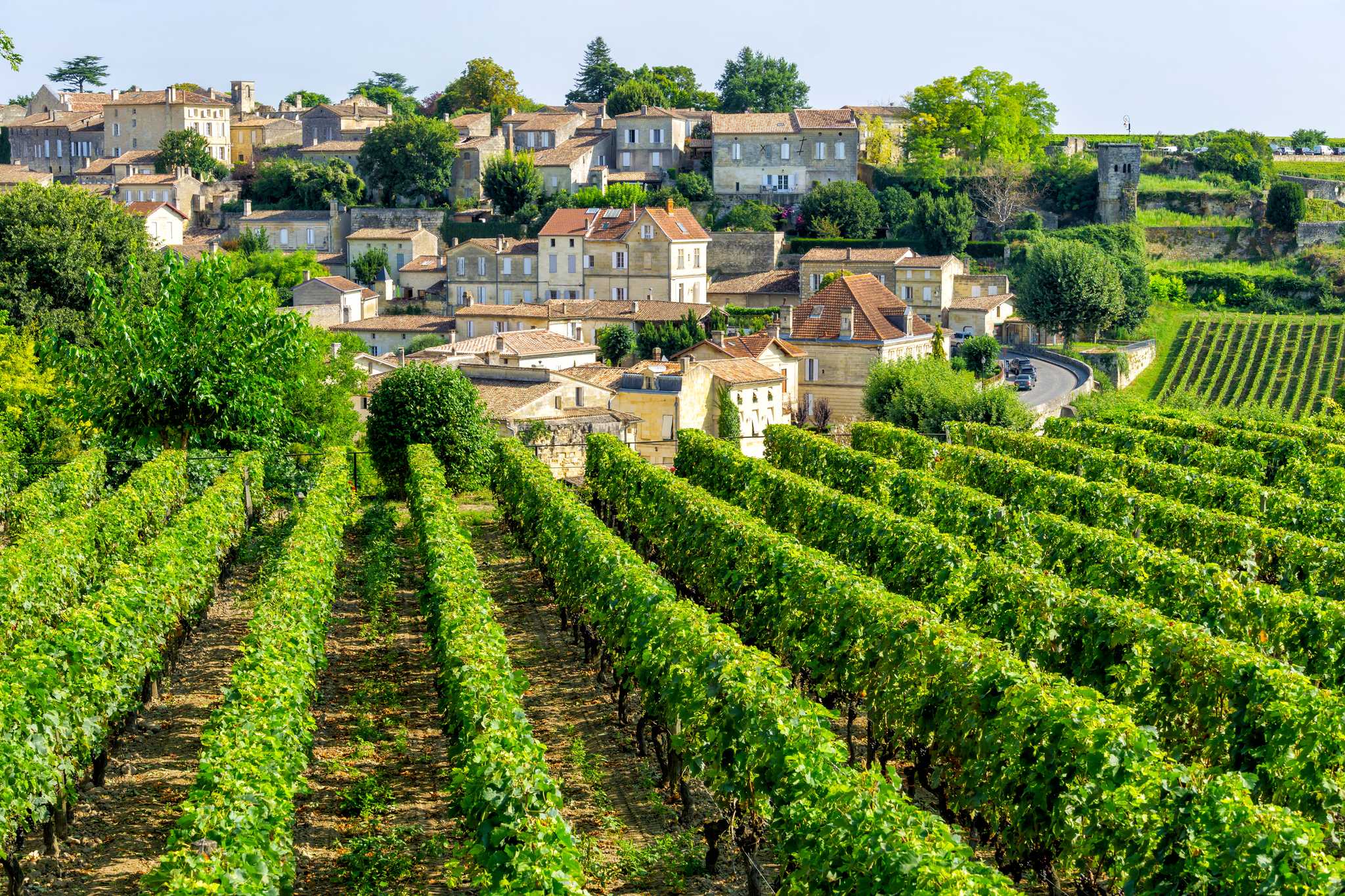 Servicios de traslado en coche privado en Chateau Bellefont Belcier - vista panorámica de Chateau Bellefont Belcier en Francia