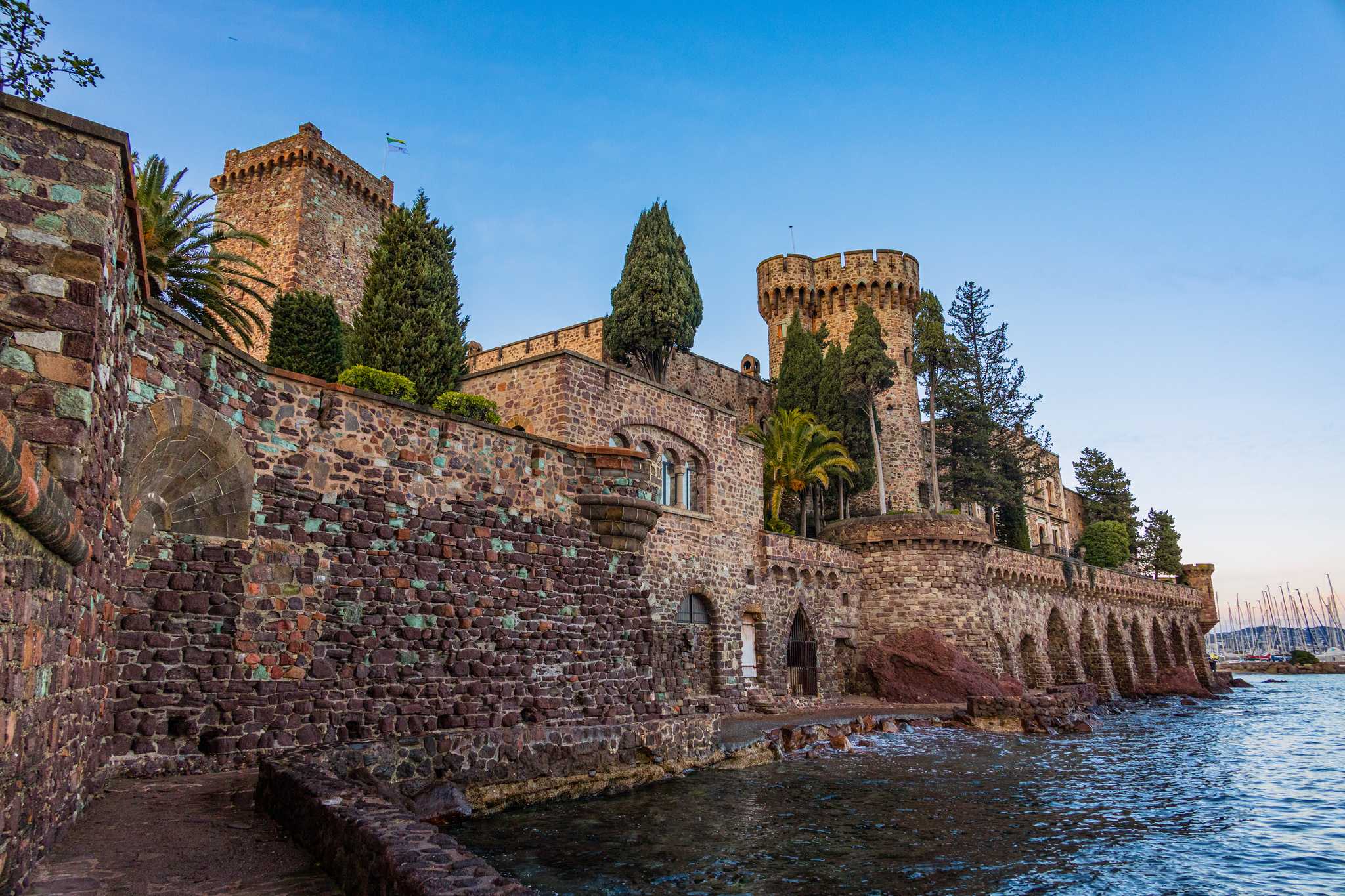 Itinerary stop at Chateau de La Napoule on private day trip from Cannes