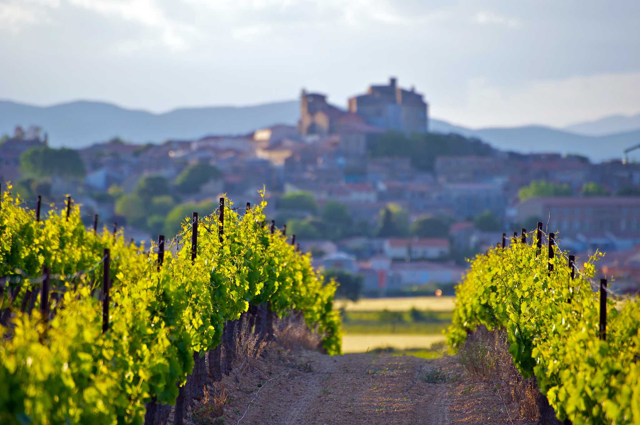 Servicios de traslado en coche privado en Chateau Vignelaure - vista panorámica de Chateau Vignelaure en Francia