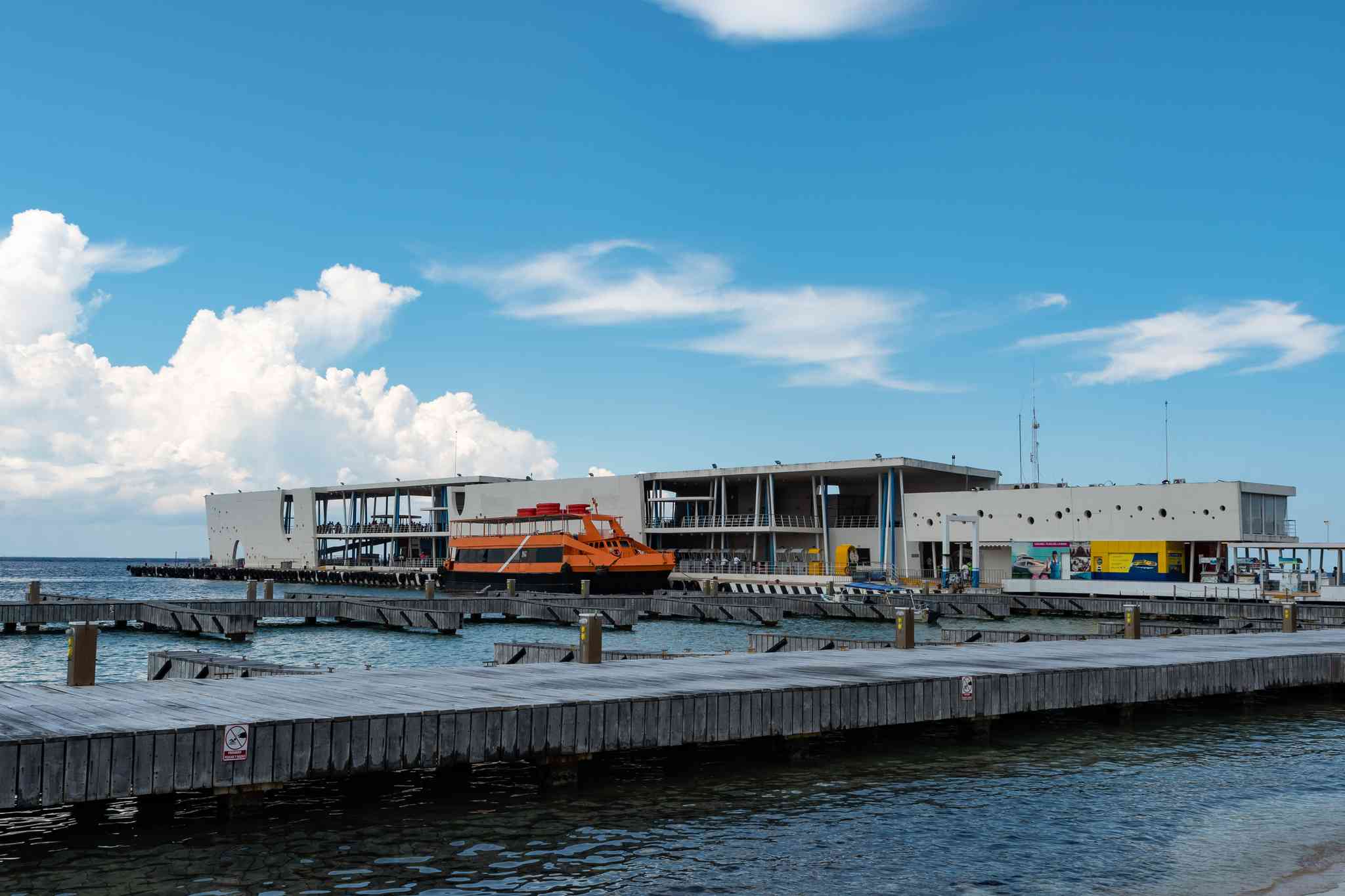 Scenic view of Cozumel ferry dock - private day trip from Tulum airport - photo 2