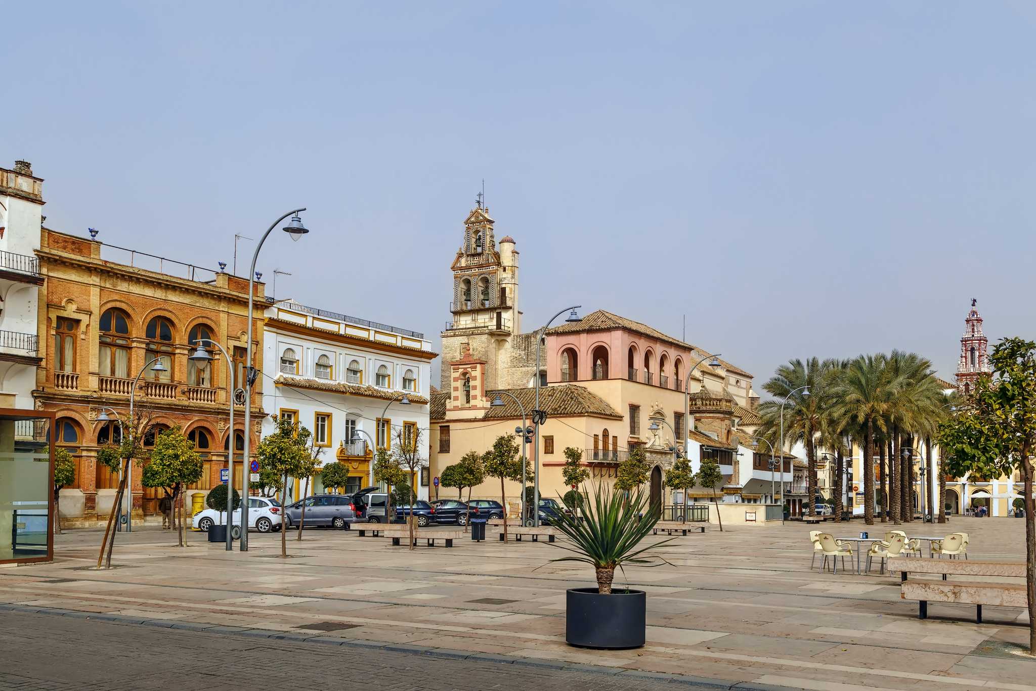 Reiseroute Stop in Ecija auf privatem Tagesausflug von Seville
