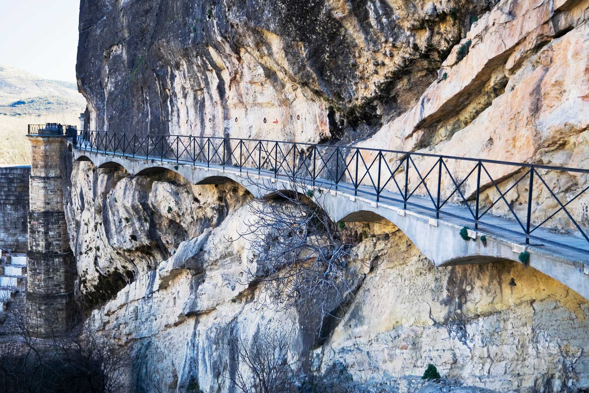 Itinerary stop at El Ponton de la Oliva on private day trip from Madrid