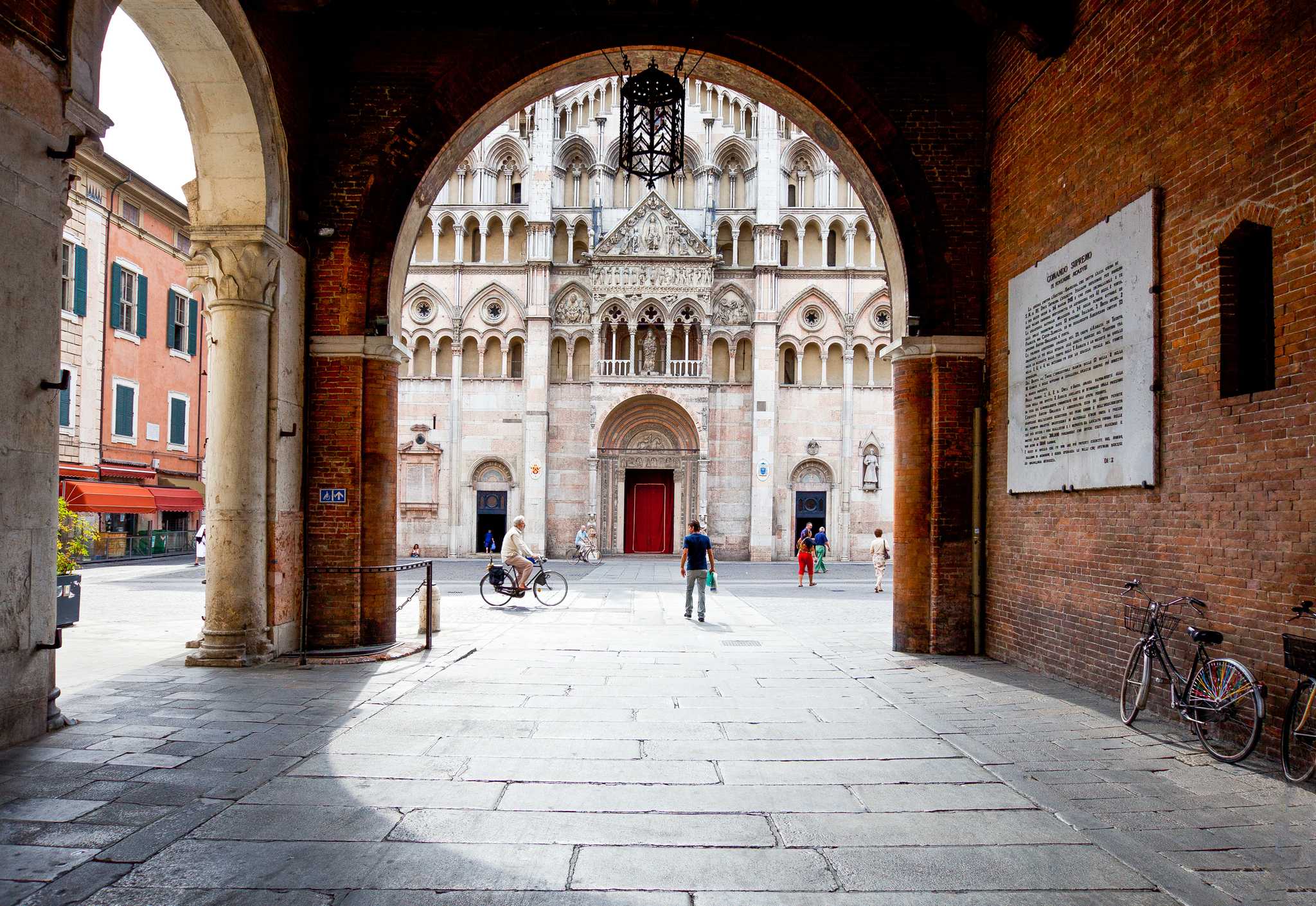 Itinerary stop at Ferrara on private day trip from Modena