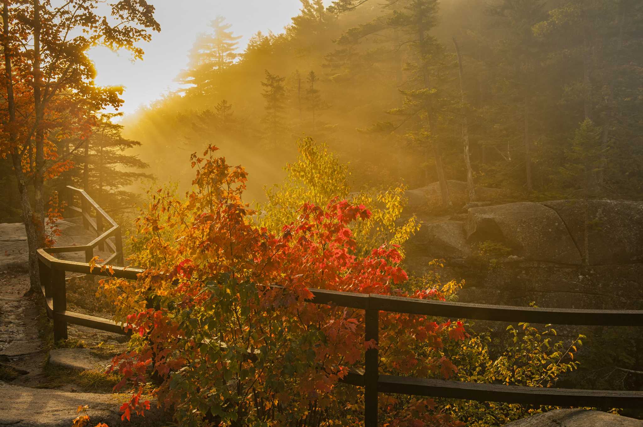 With easy to reach waterfalls, caves, and stunning views, this secluded park is the perfect taste of Maine's natural beauty.