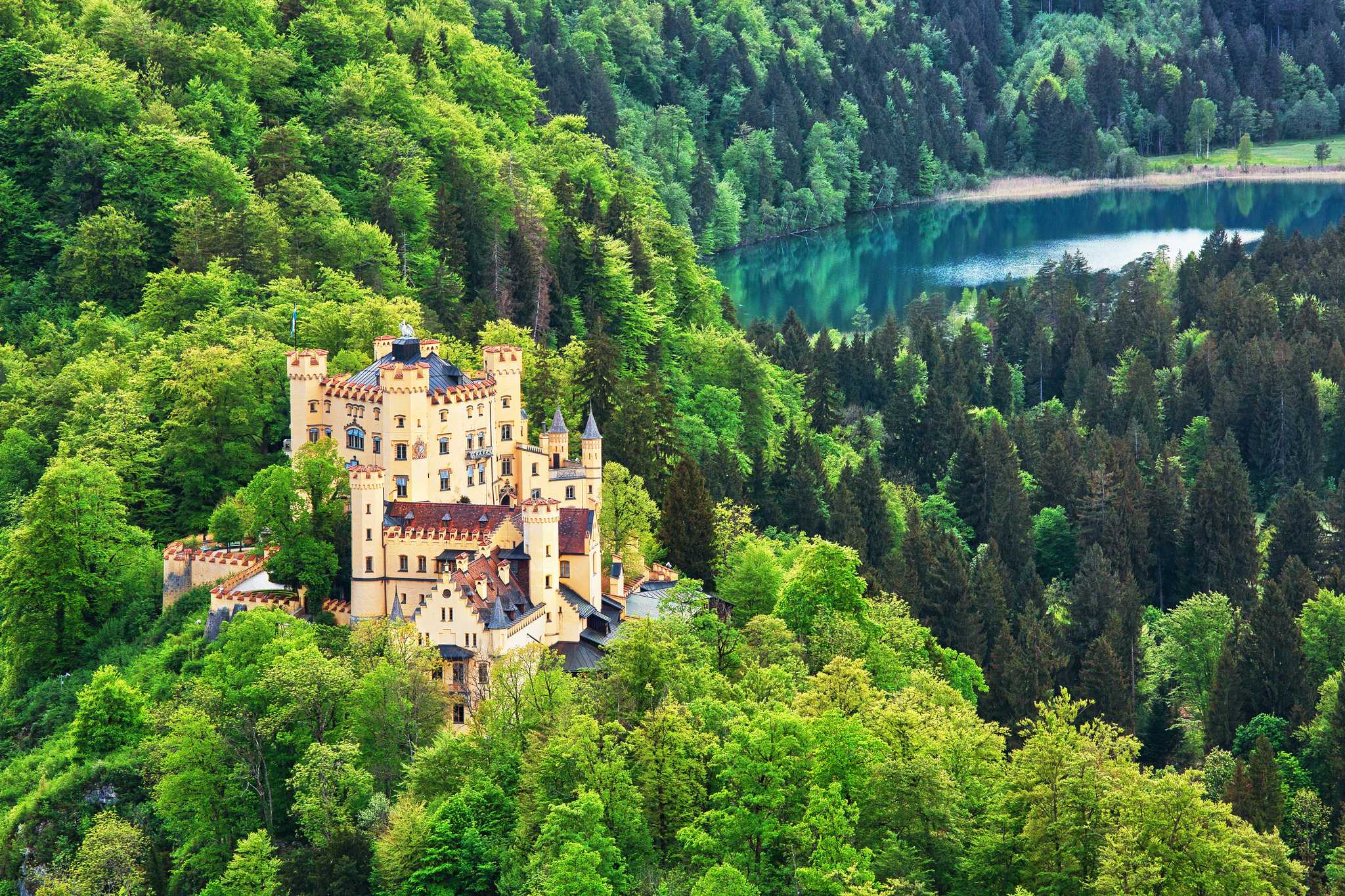 Parada no itinerário em Hohenschwangau em viagem particular de um dia a partir de Munich Airport