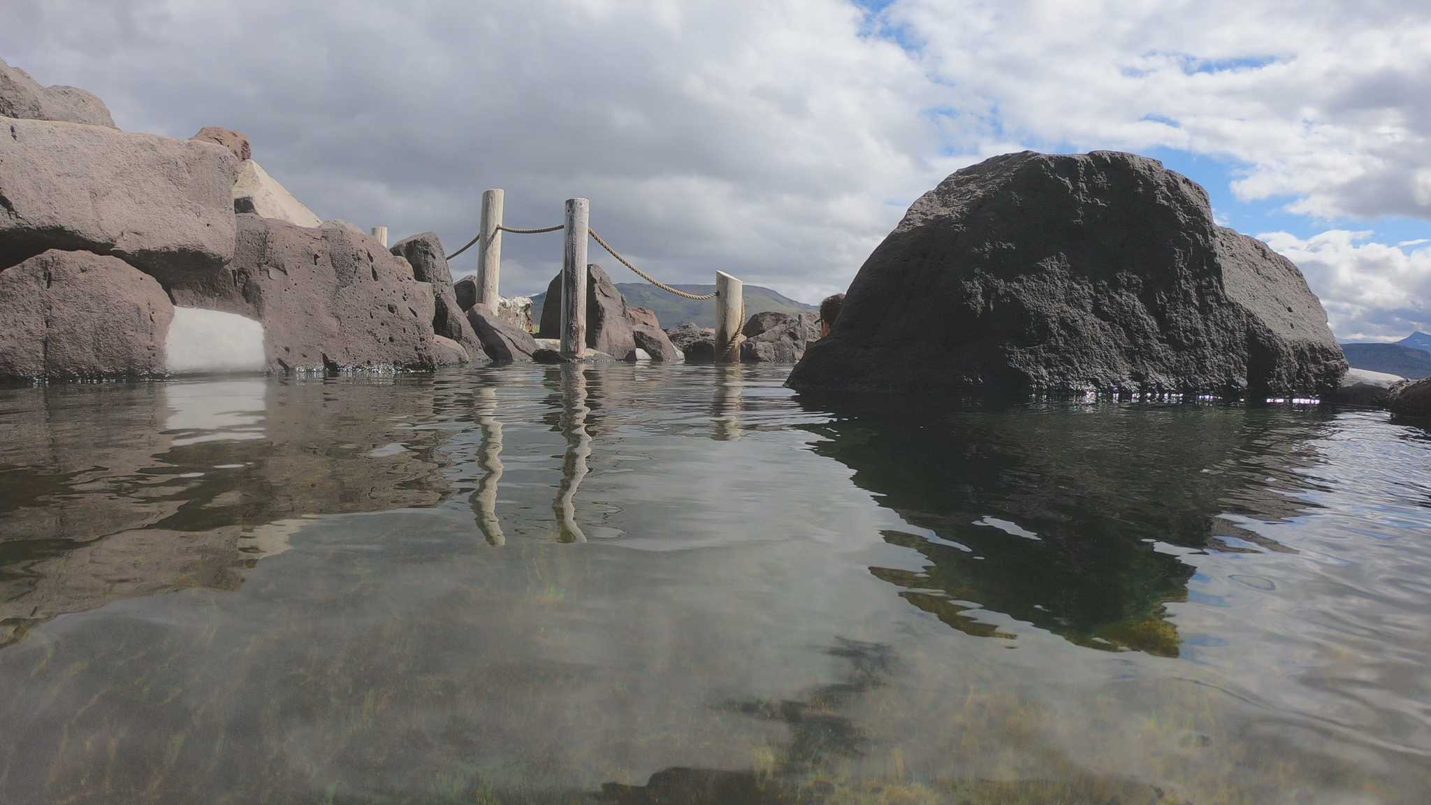 Resplan stopp vid Hvammsvík Hot Springs på privat dagsutflykt från Reykjavik