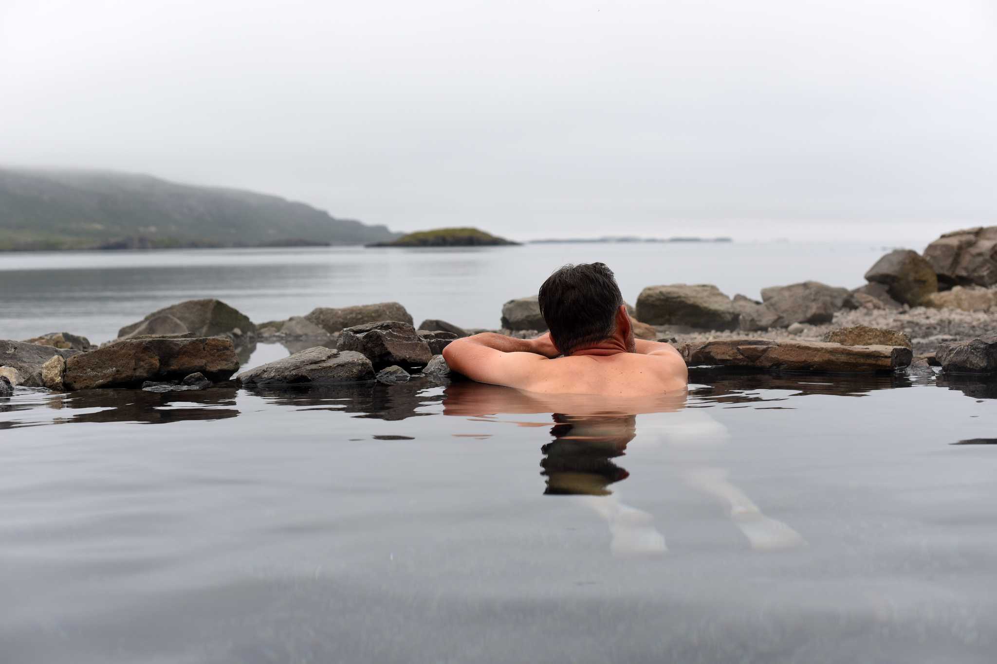 Resplan stopp vid Hvammsvík Hot Springs på privat dagsutflykt från Reykjavik