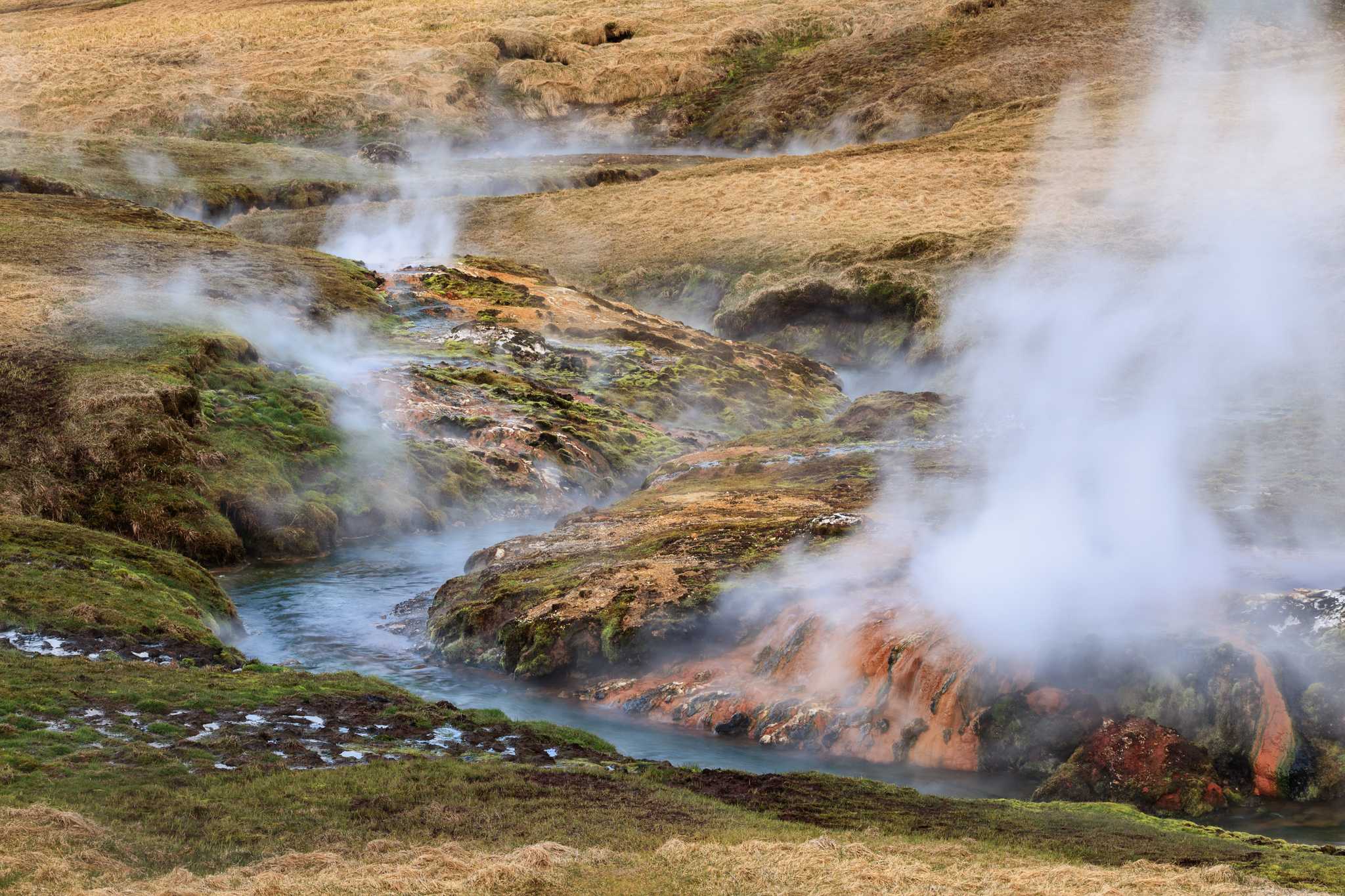 Reiseroute Stop in Hveragerdi auf privatem Tagesausflug von Reykjavik