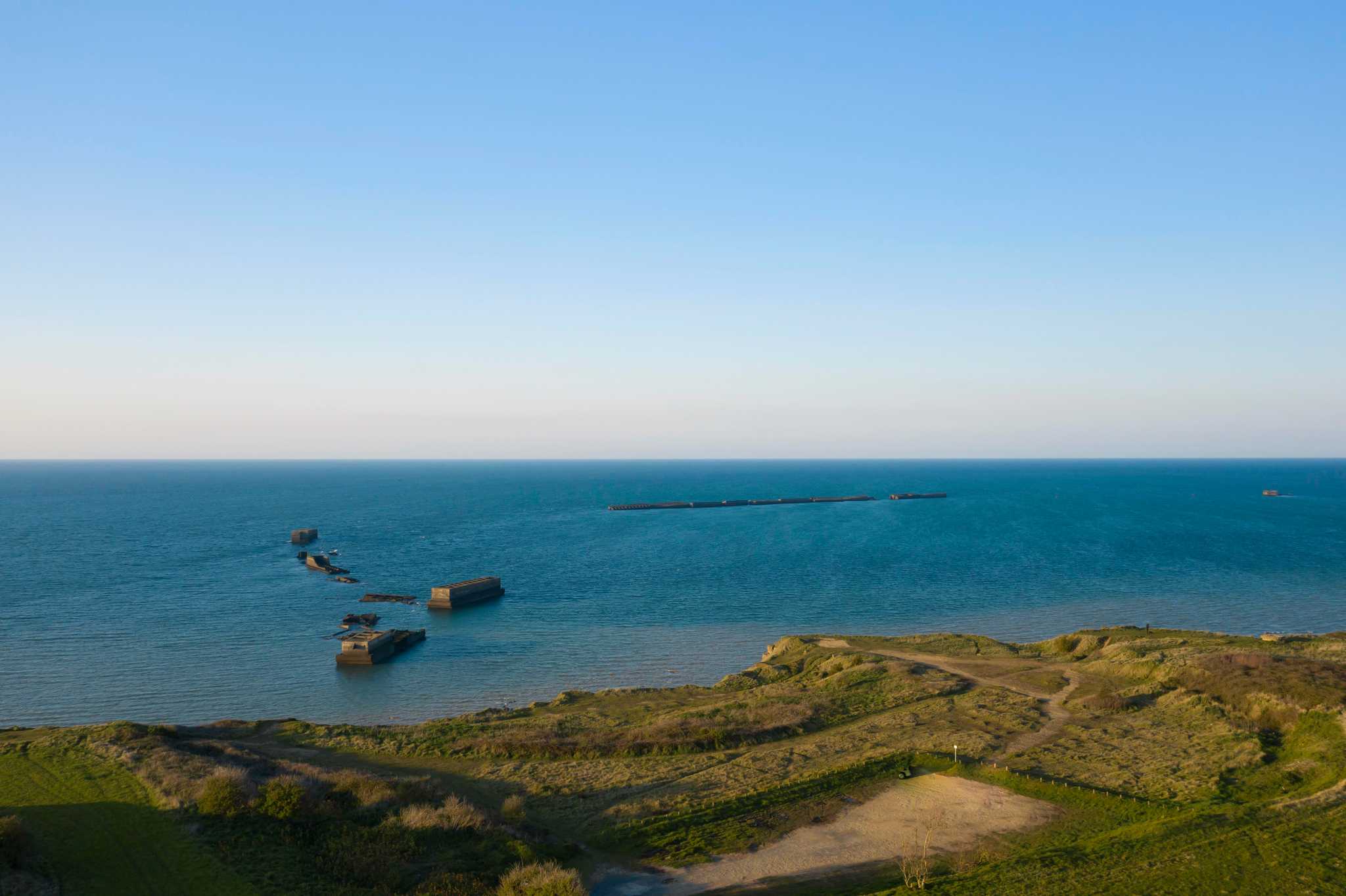 Reiseroute Stop in Juno Beach Centre auf privatem Tagesausflug von Caen