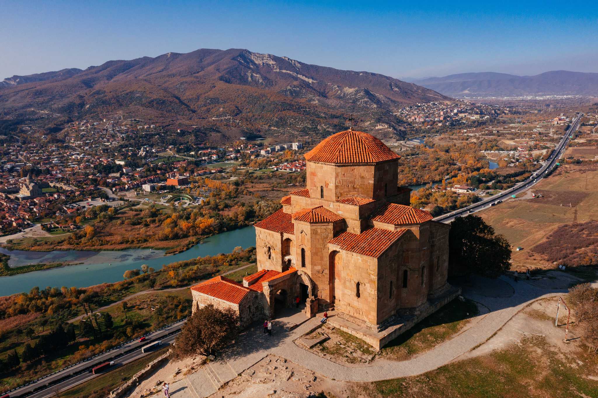 Parada del itinerario en Jvari Monastery en excursión privada desde Tbilisi