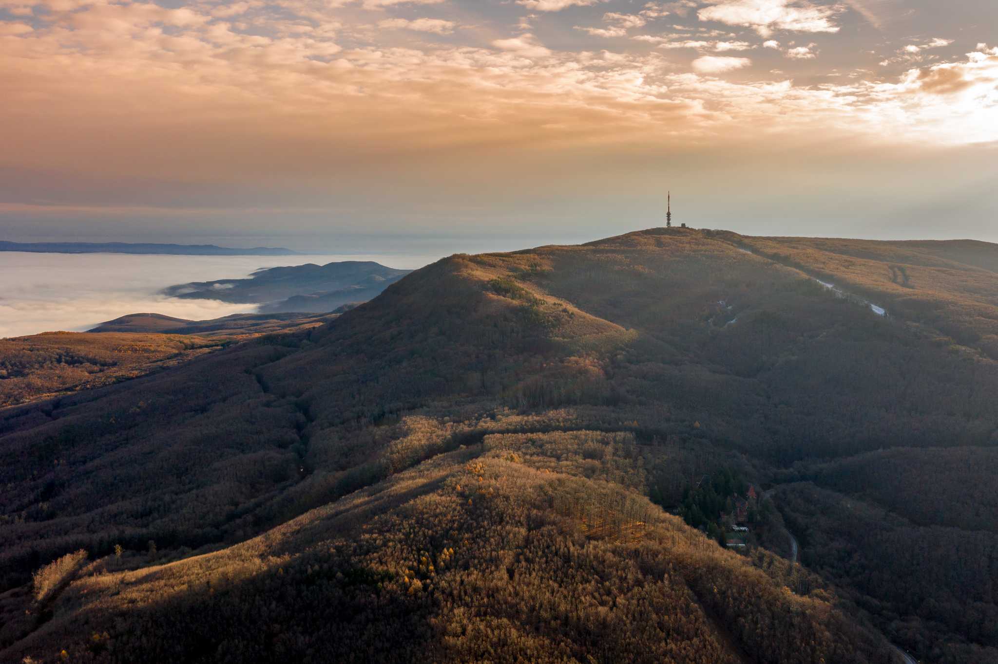 Itinerary stop at Kékes Summit on private day trip from Budapest