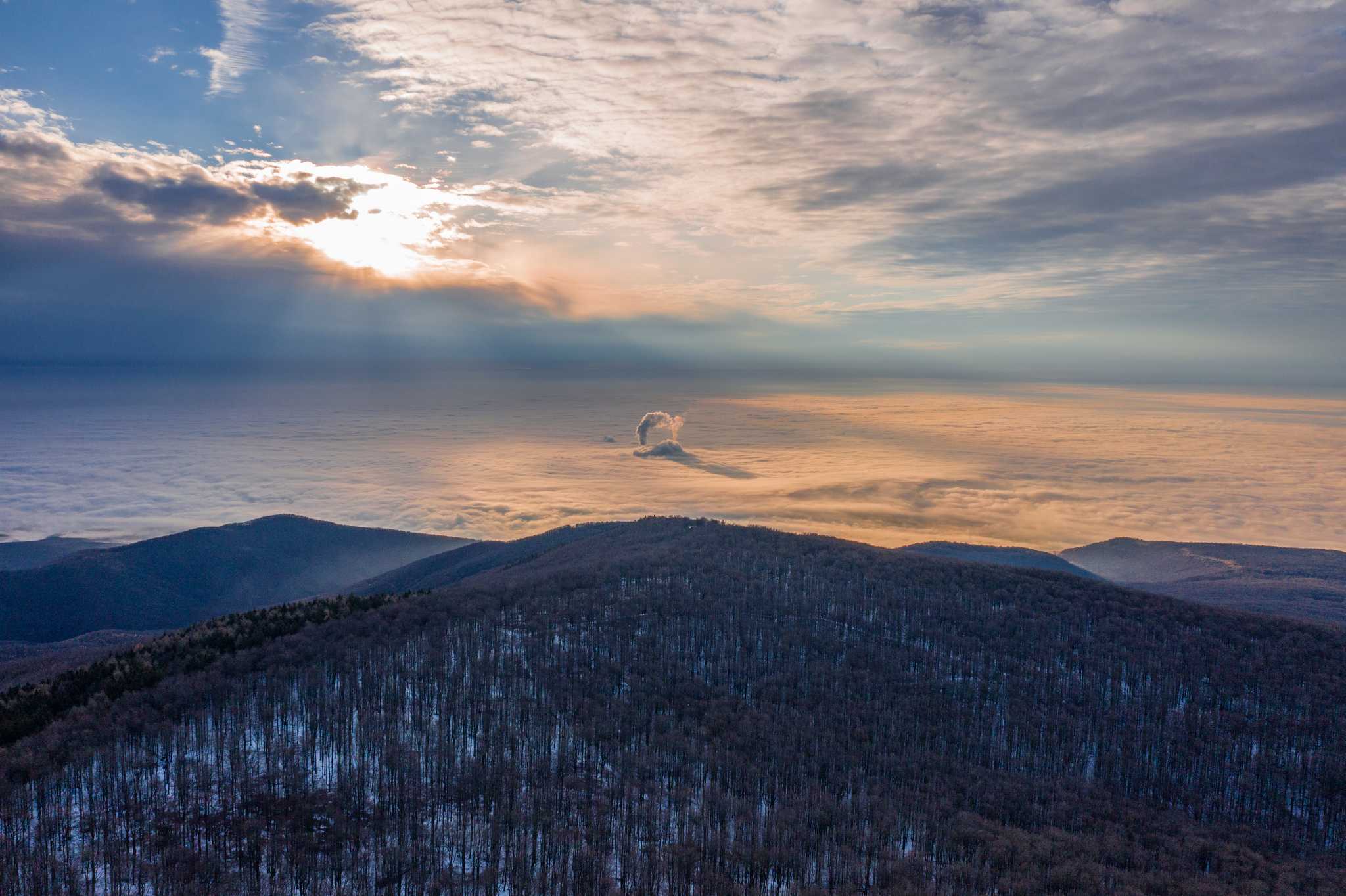 Itinerary stop at Kékes Summit on private day trip from Budapest