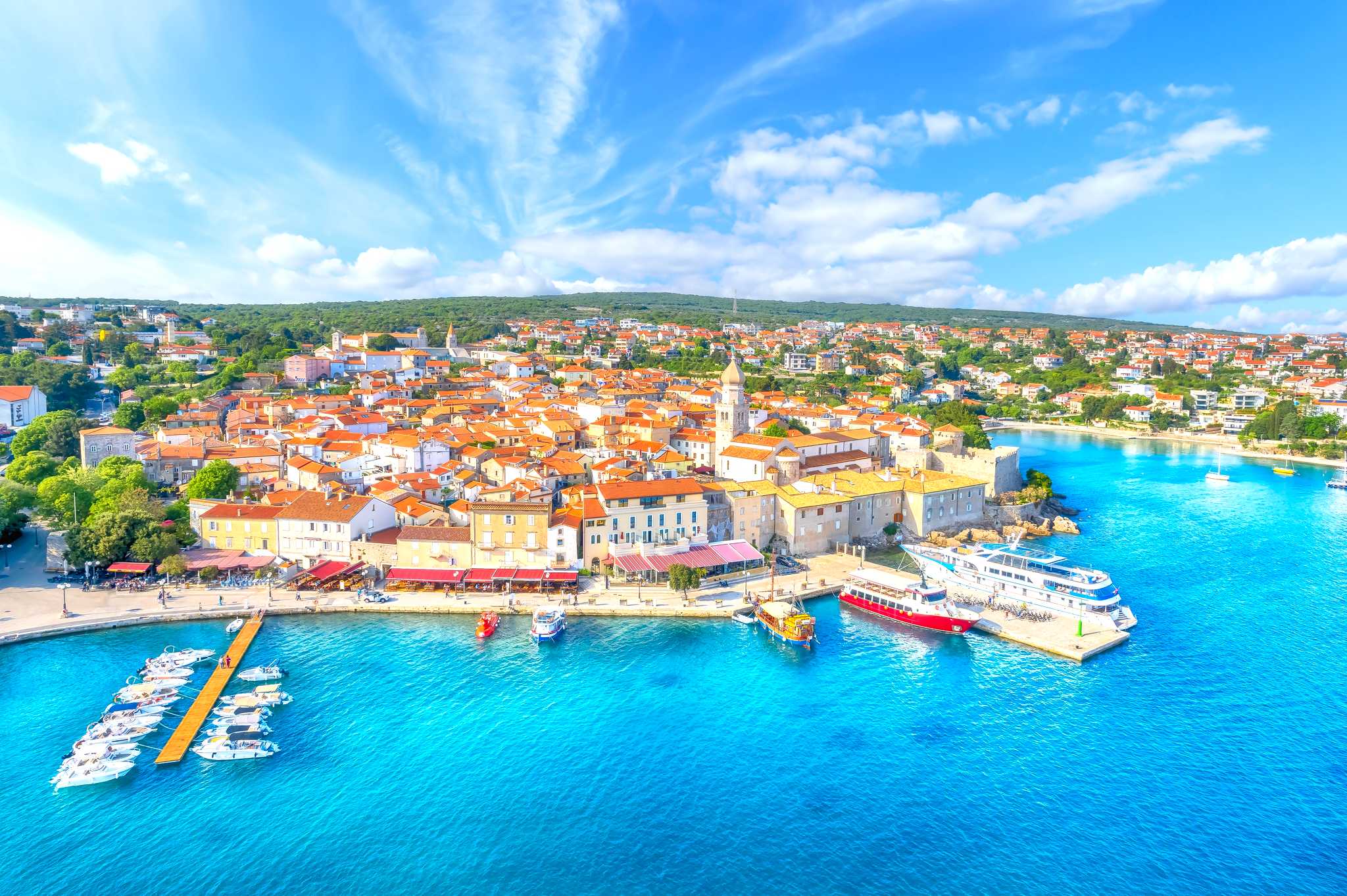 Rijeka to Krk Island and Baska Beach: Private day trip