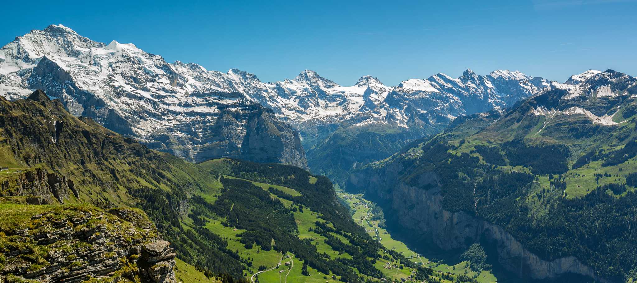 Parada no itinerário em Mannlichen em viagem particular de um dia a partir de Bern