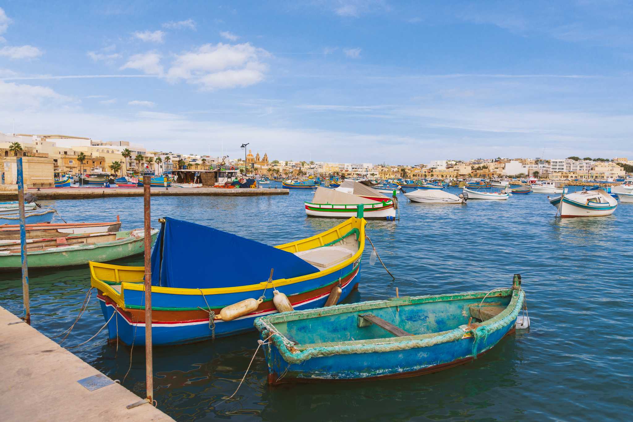 Arrêt de l'itinéraire à Marsaxlokk lors d'une excursion privée d'une journée depuis St. Paul's Bay