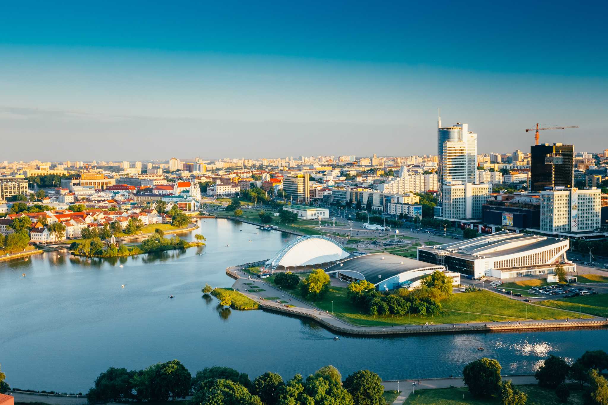 Private Autotransferdienste in Minsk - malerische Aussicht auf Minsk in Weißrussland