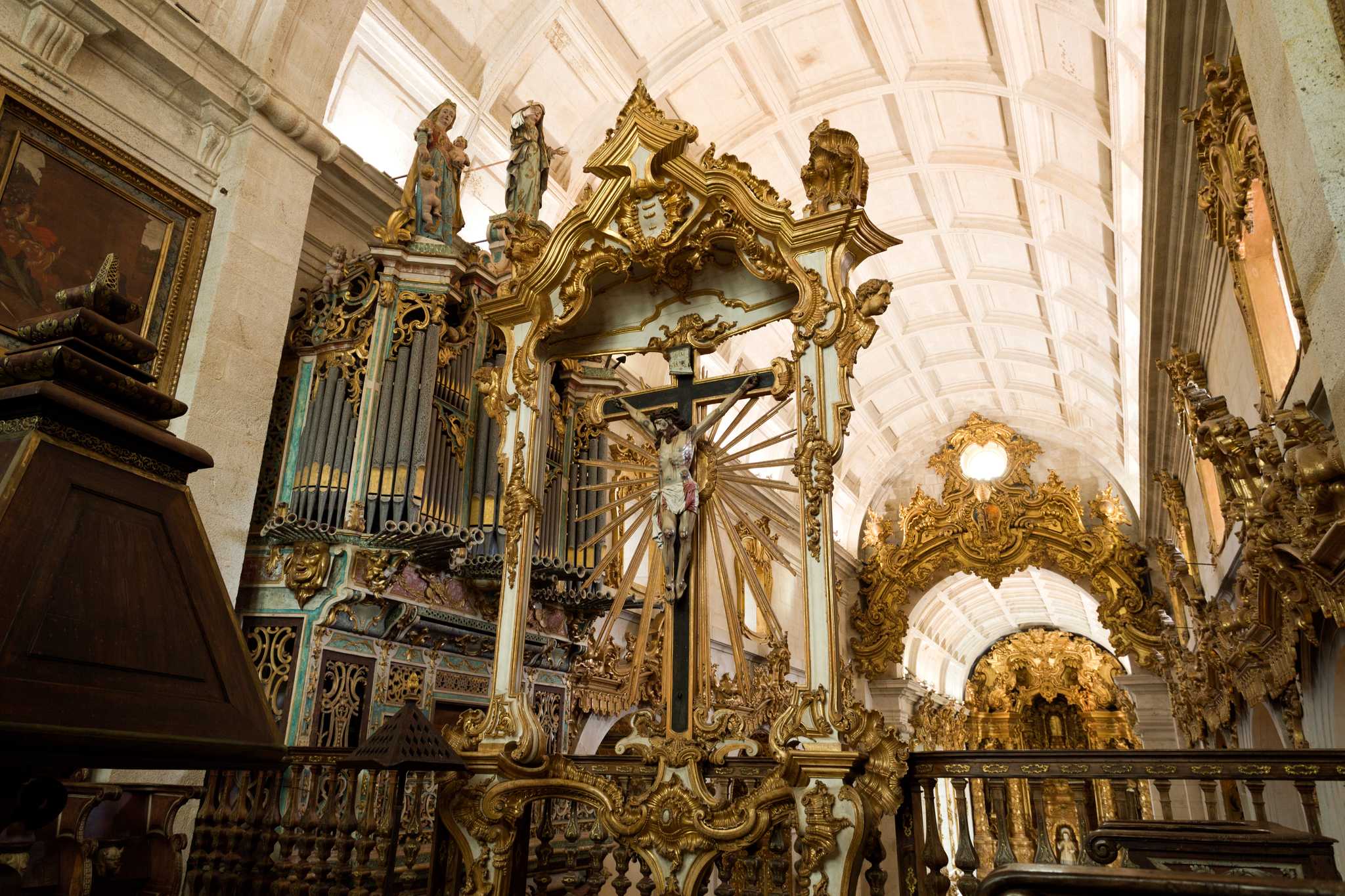 Itinerary stop at Monastery of Sao Martinho de Tibaes on private day trip from Porto