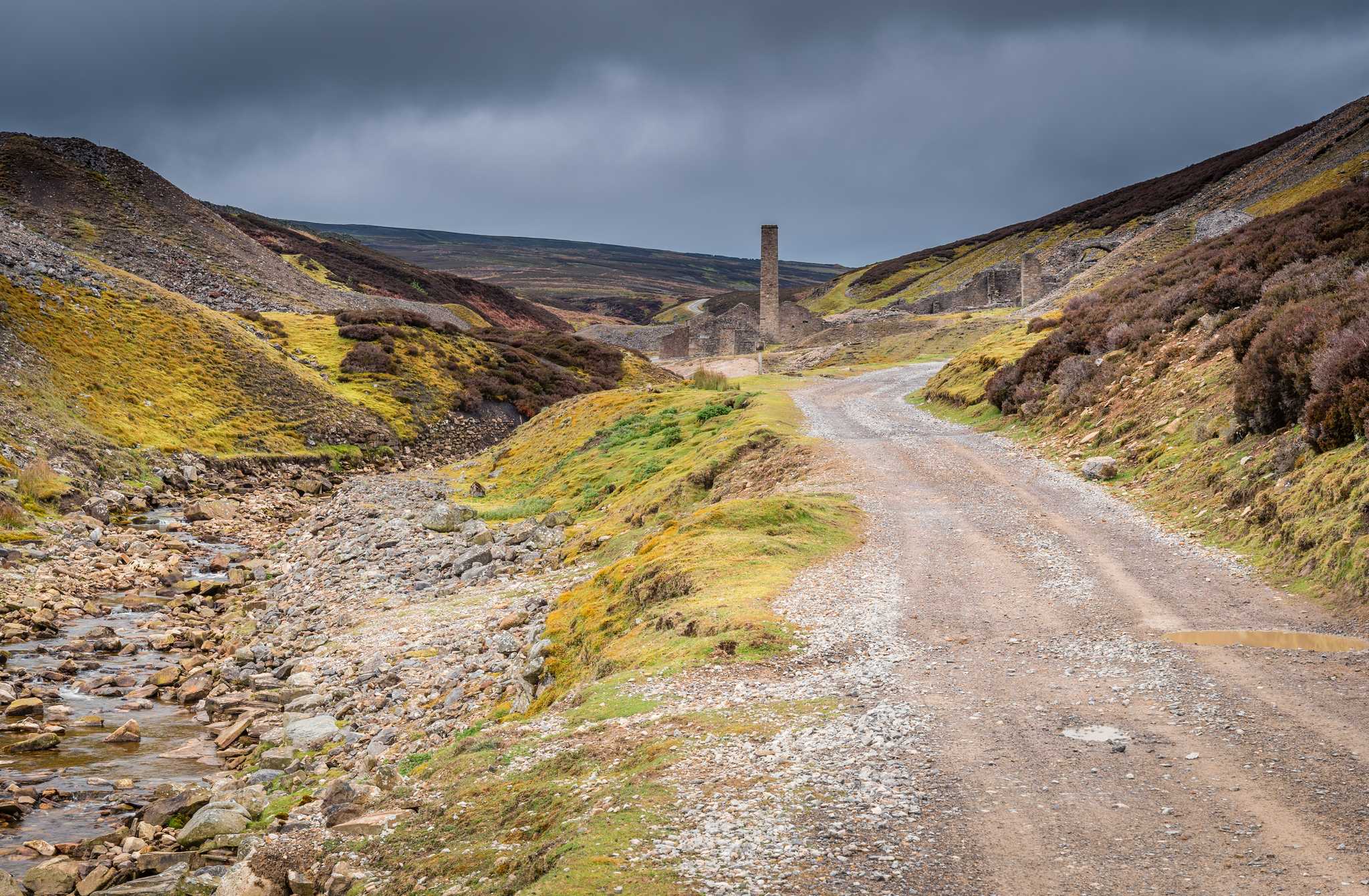 Arrêt de l'itinéraire à Old Gang Smelting Mill lors d'une excursion privée d'une journée depuis Leeds