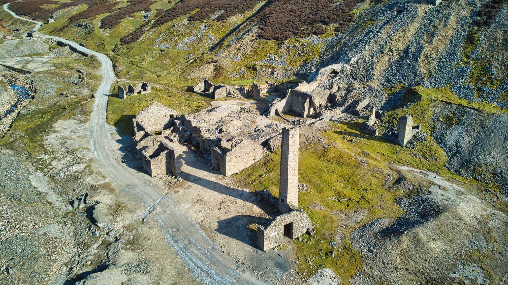 Arrêt de l'itinéraire à Old Gang Smelting Mill lors d'une excursion privée d'une journée depuis Leeds